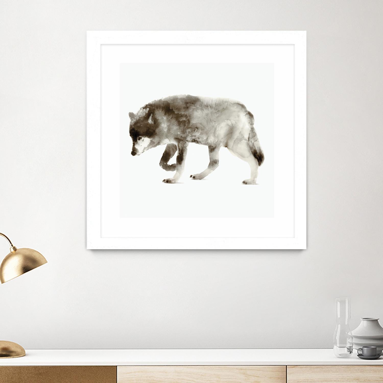 Wolf by Edward Selkirk on GIANT ART - brown animals