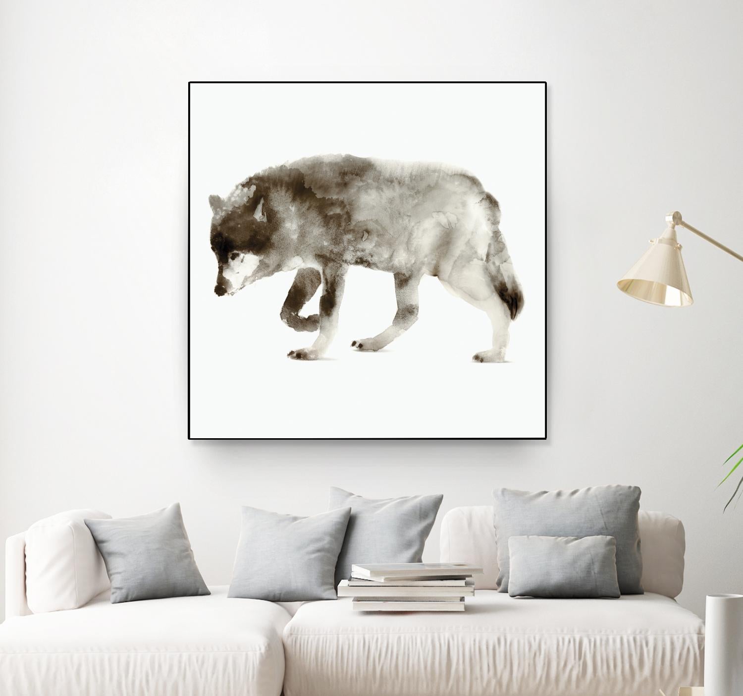 Wolf by Edward Selkirk on GIANT ART - brown animals