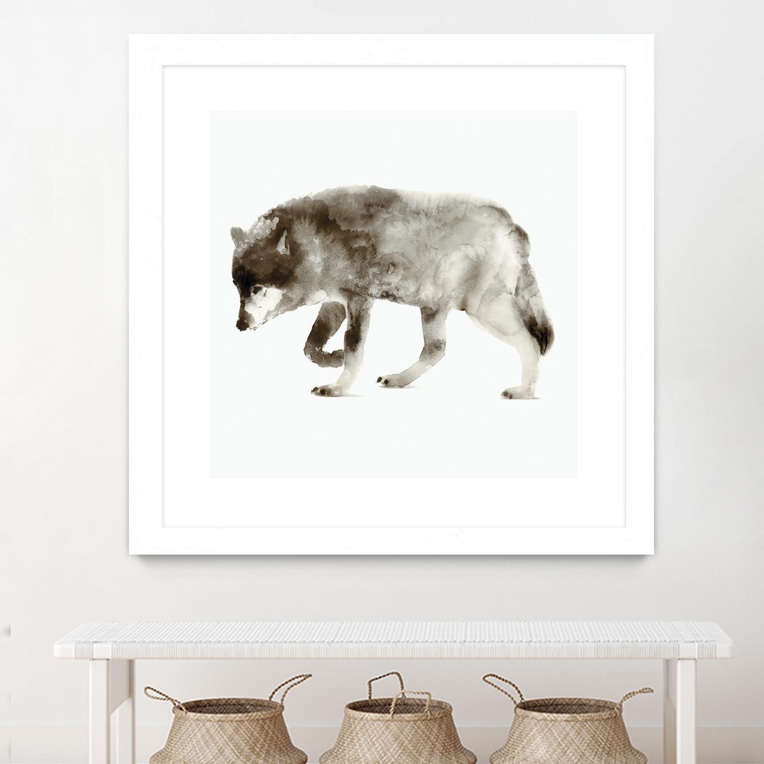 Wolf by Edward Selkirk on GIANT ART - brown animals