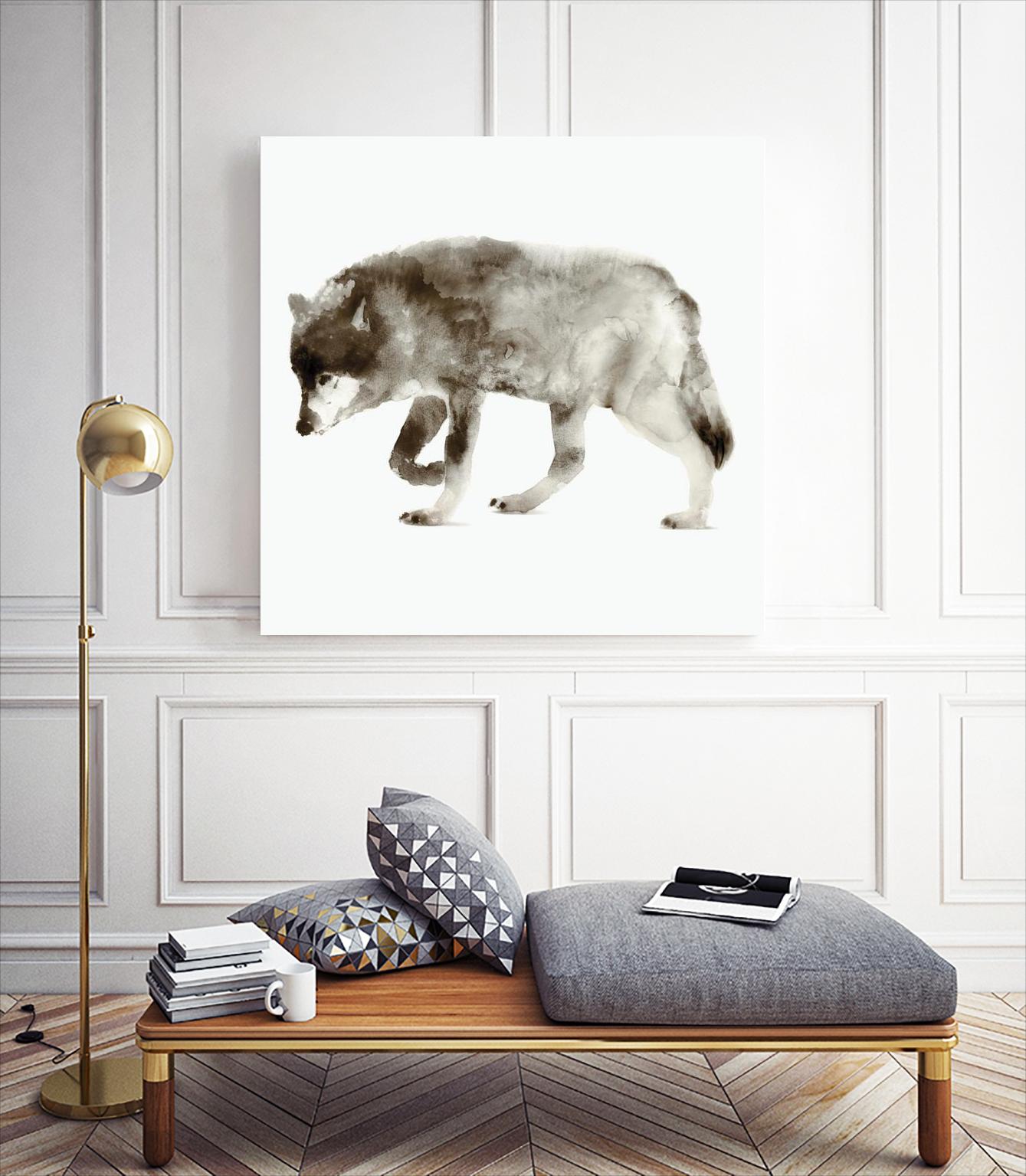 Wolf by Edward Selkirk on GIANT ART - brown animals