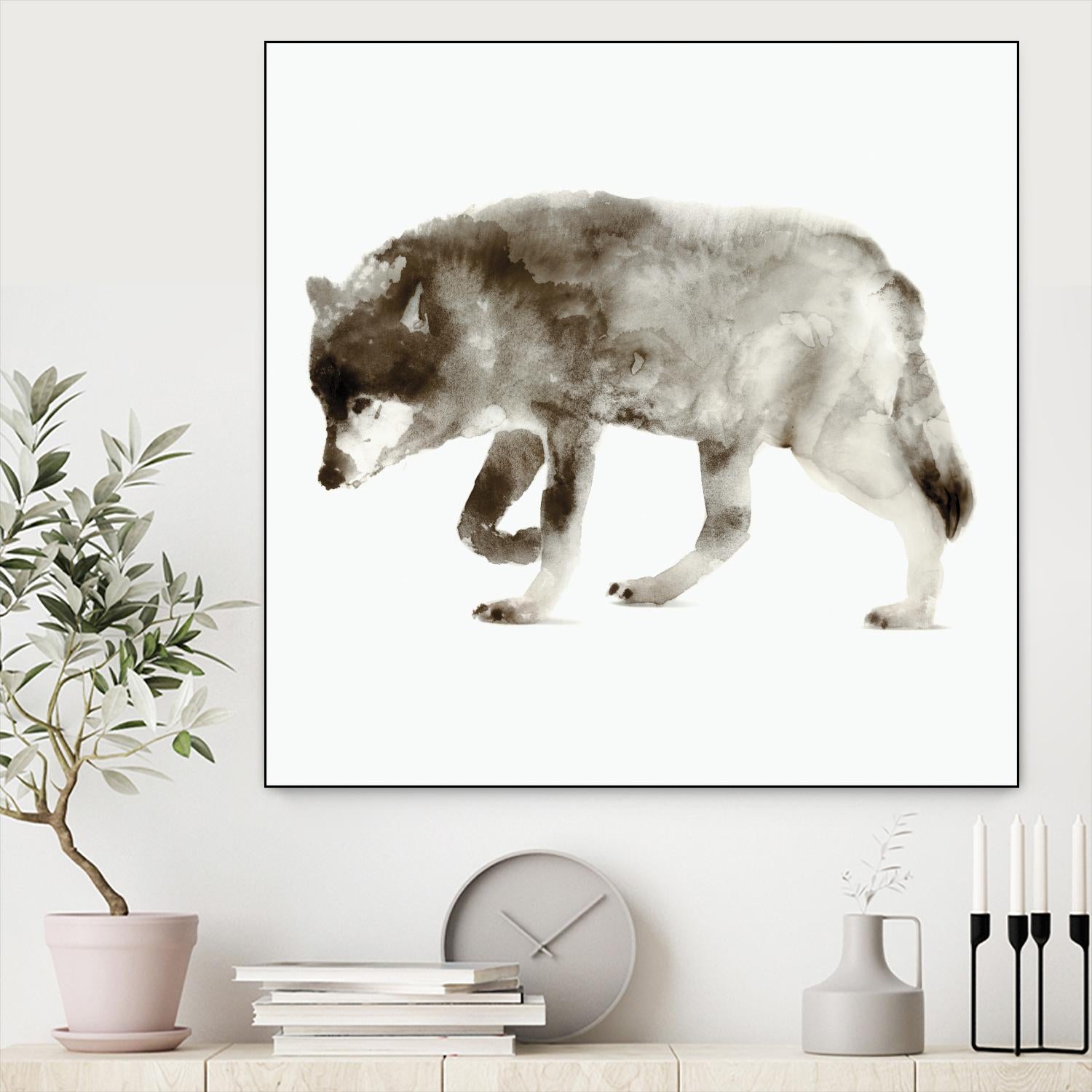 Wolf by Edward Selkirk on GIANT ART - brown animals