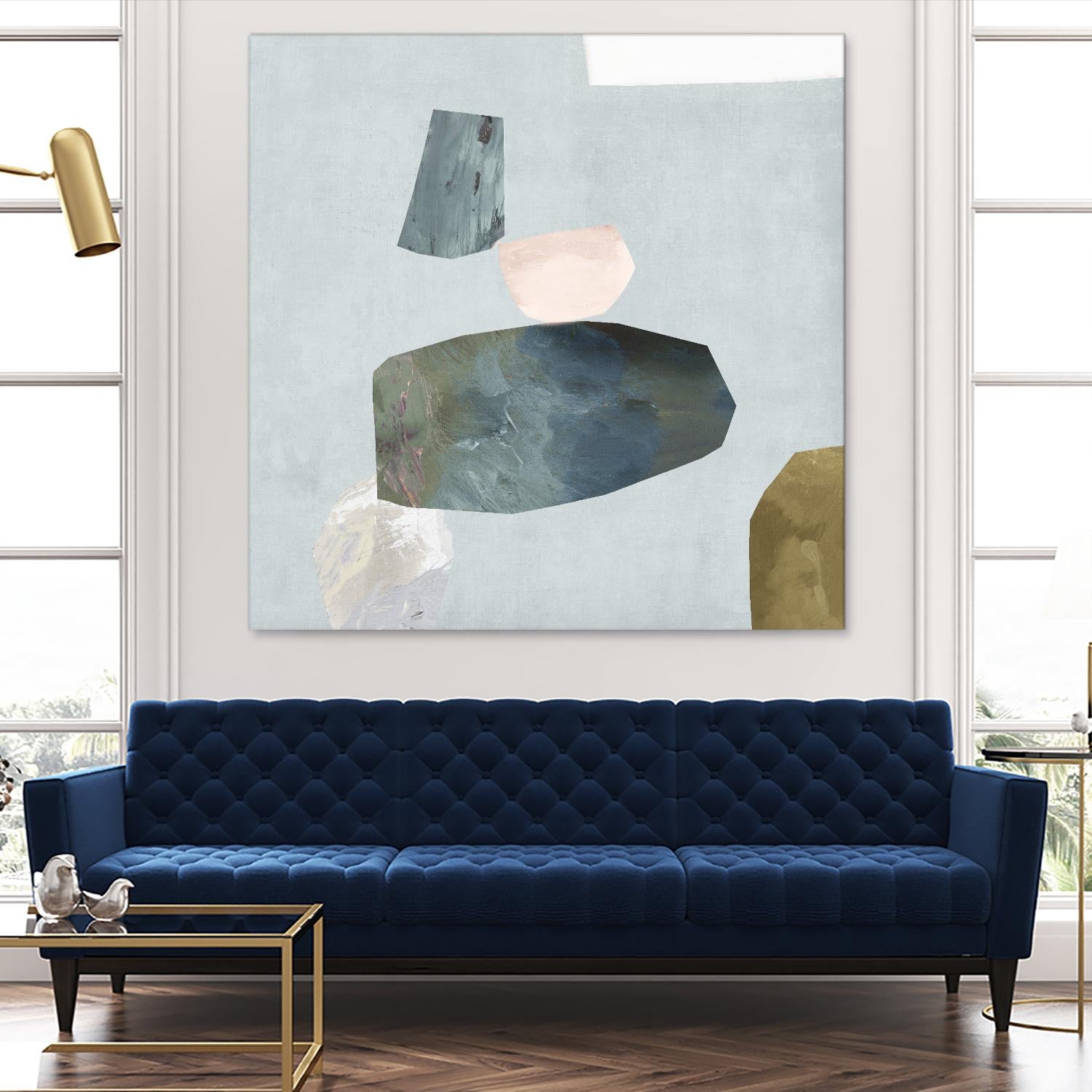 Assembly II by Edward Selkirk on GIANT ART - blue abstract