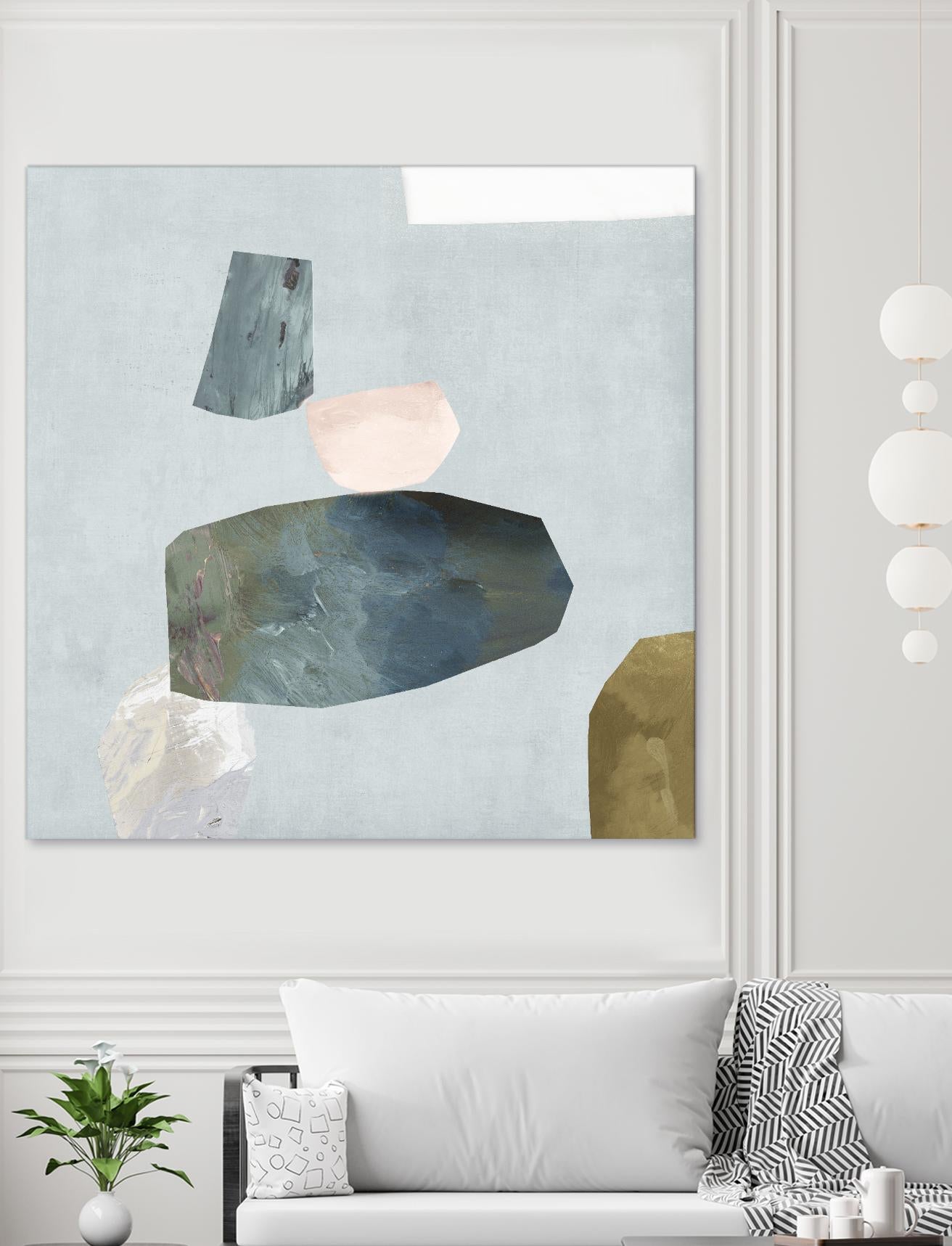 Assembly II by Edward Selkirk on GIANT ART - blue abstract