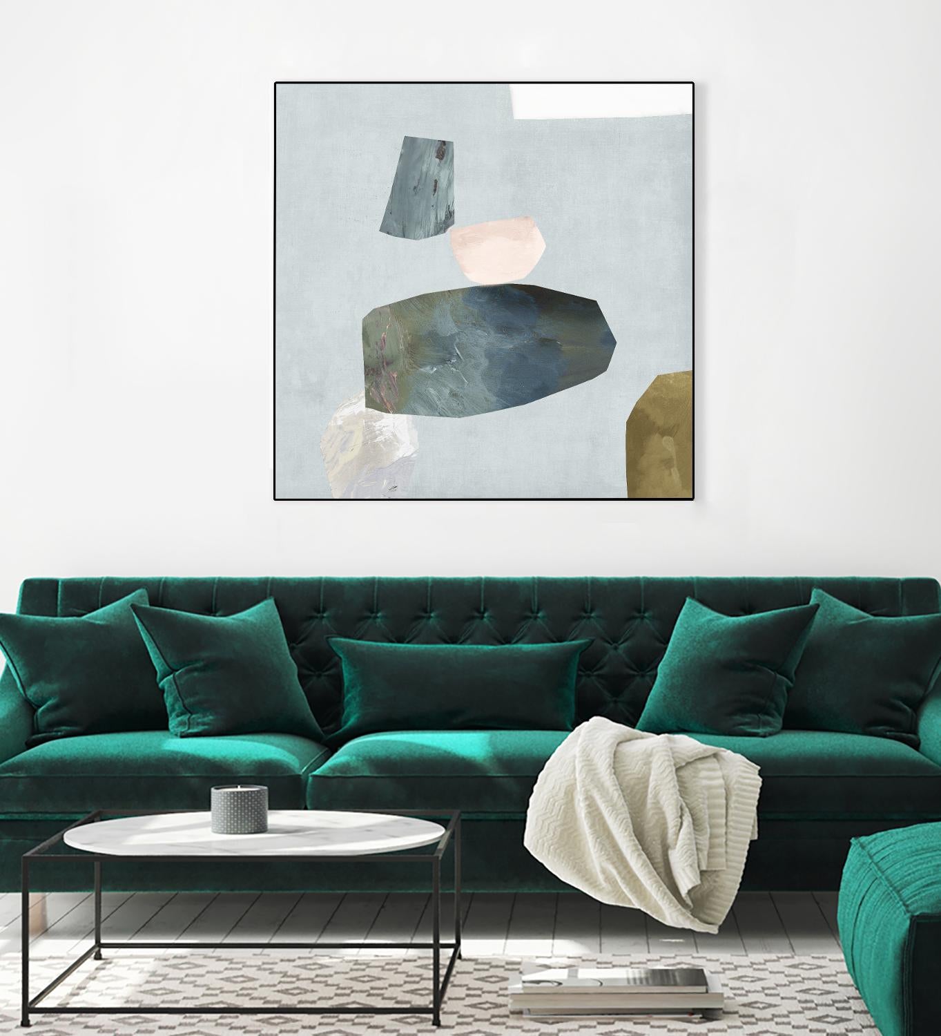 Assembly II by Edward Selkirk on GIANT ART - blue abstract