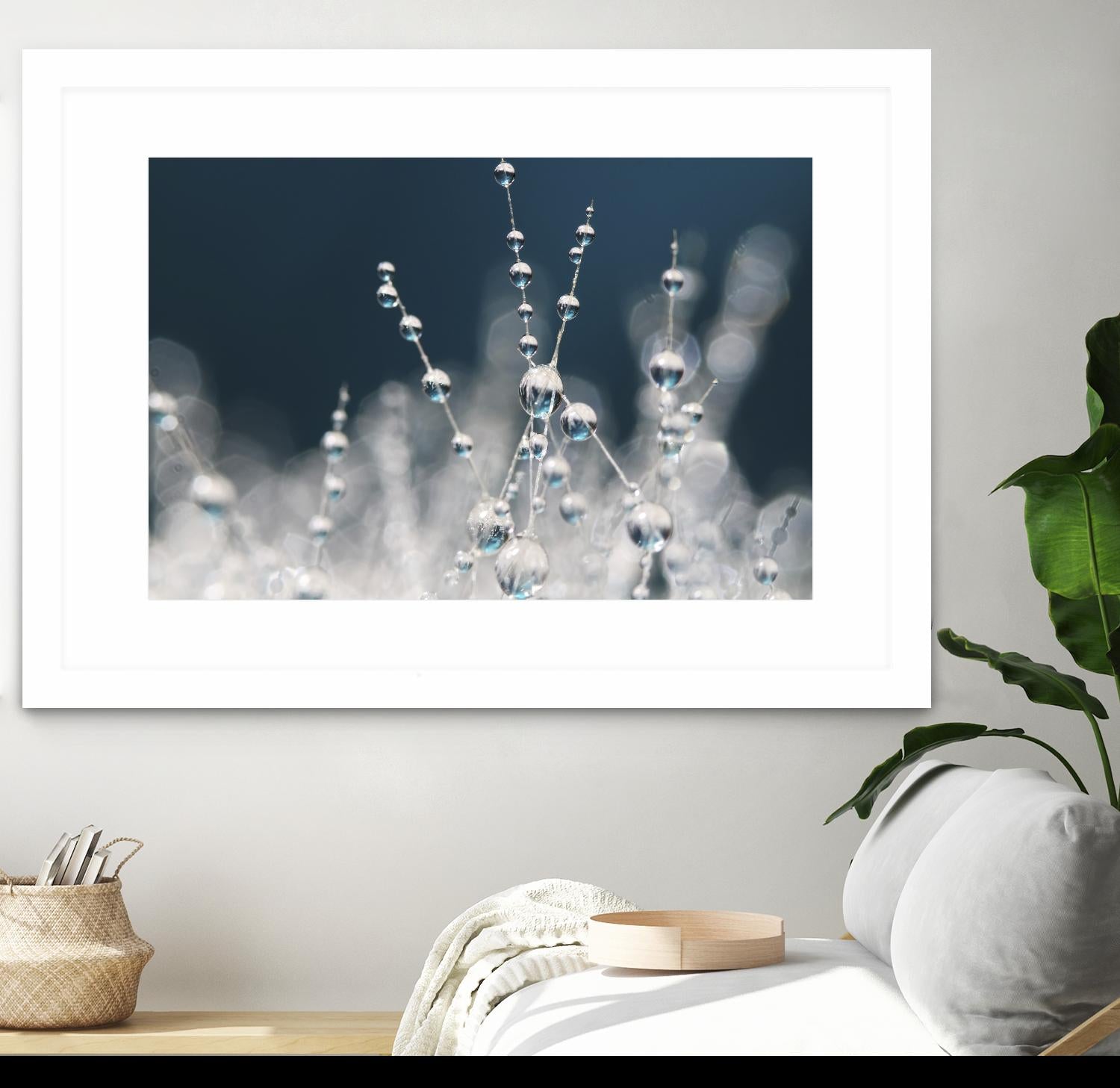 Snow white Ice blue by Sharon Johnstone on GIANT ART - white winter scenes