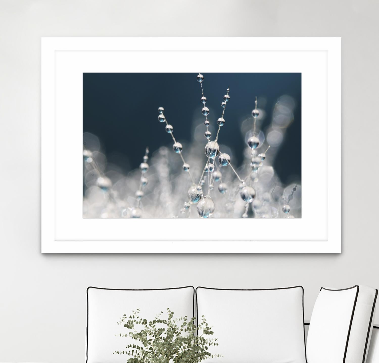 Snow white Ice blue by Sharon Johnstone on GIANT ART - white winter scenes