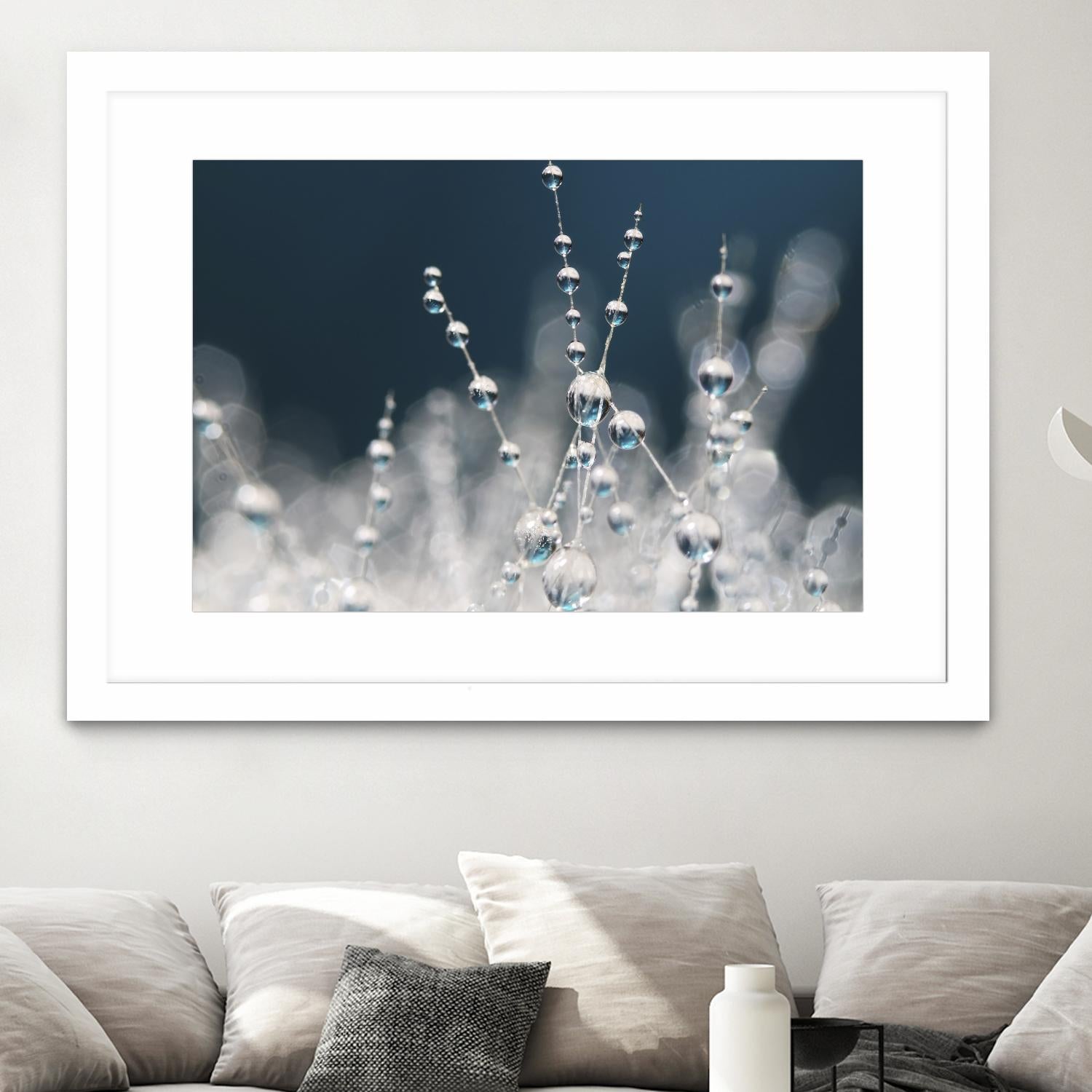 Snow white Ice blue by Sharon Johnstone on GIANT ART - white winter scenes