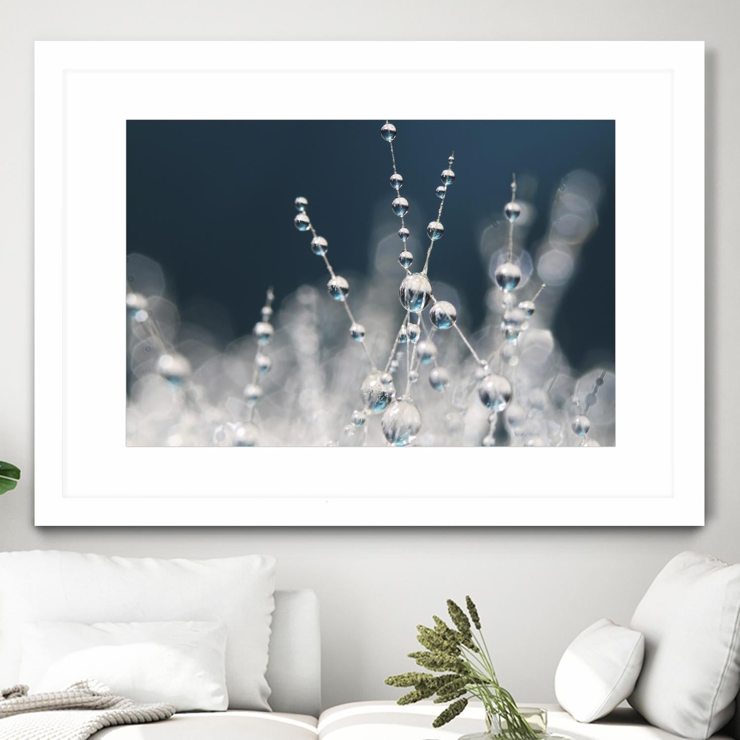 Snow white Ice blue by Sharon Johnstone on GIANT ART - white winter scenes