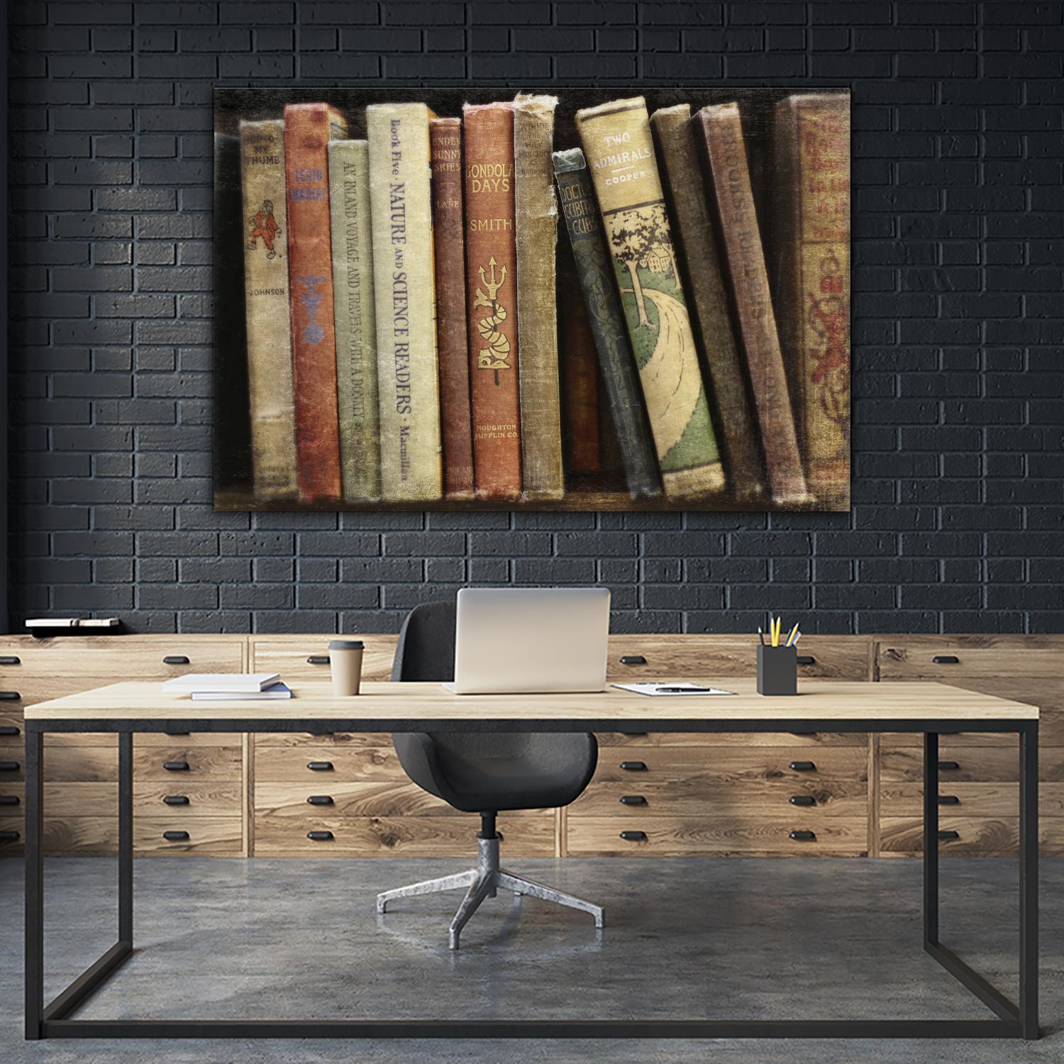 Vintage Book Collection III by Sylvia Cook on GIANT ART - white leisure