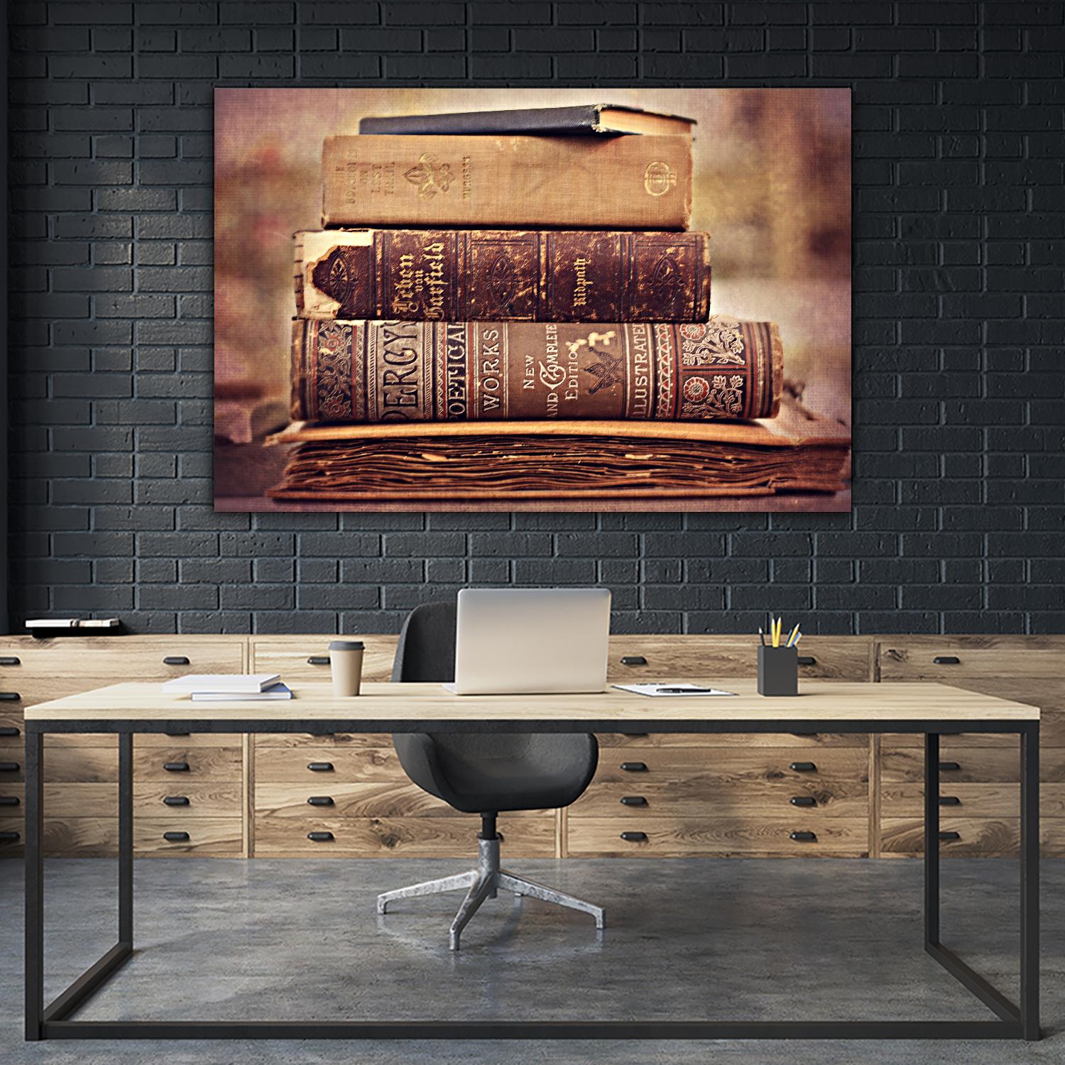 Vintage Book Collection IV by Sylvia Cook on GIANT ART - velvet leisure