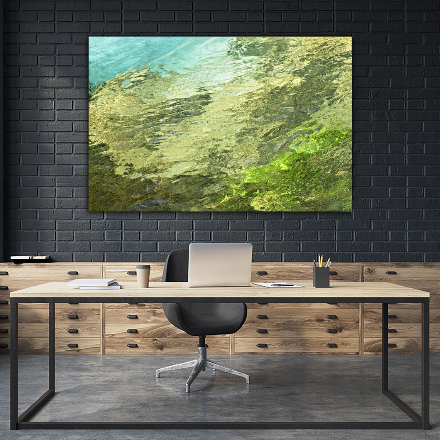 Fontaine Abstract III by Steven Crainford on GIANT ART - green abstract