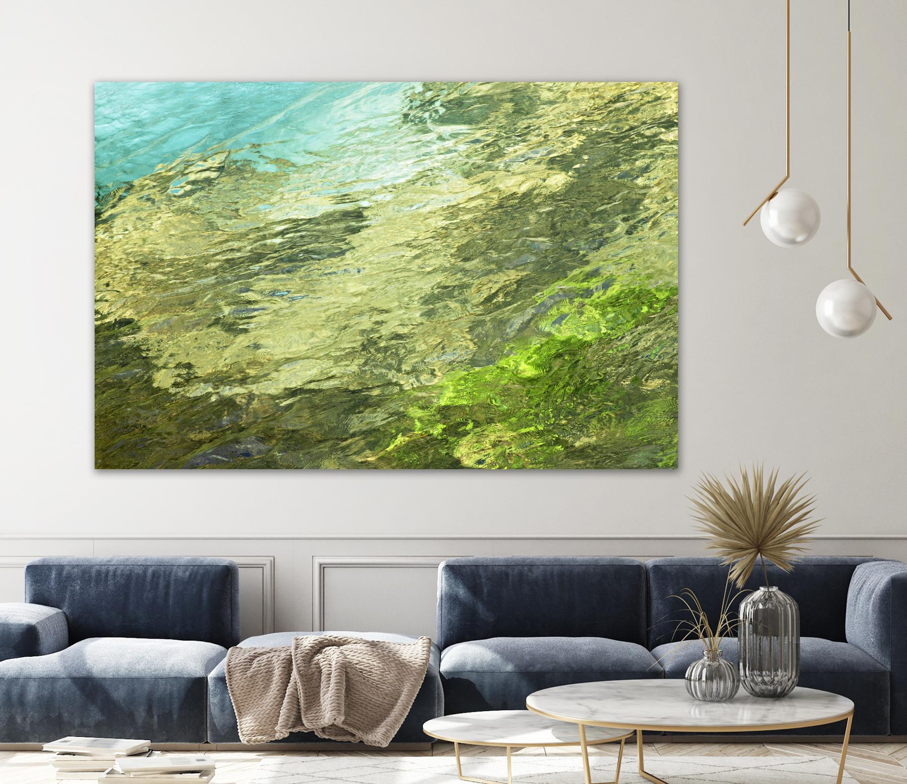 Fontaine Abstract III by Steven Crainford on GIANT ART - green abstract