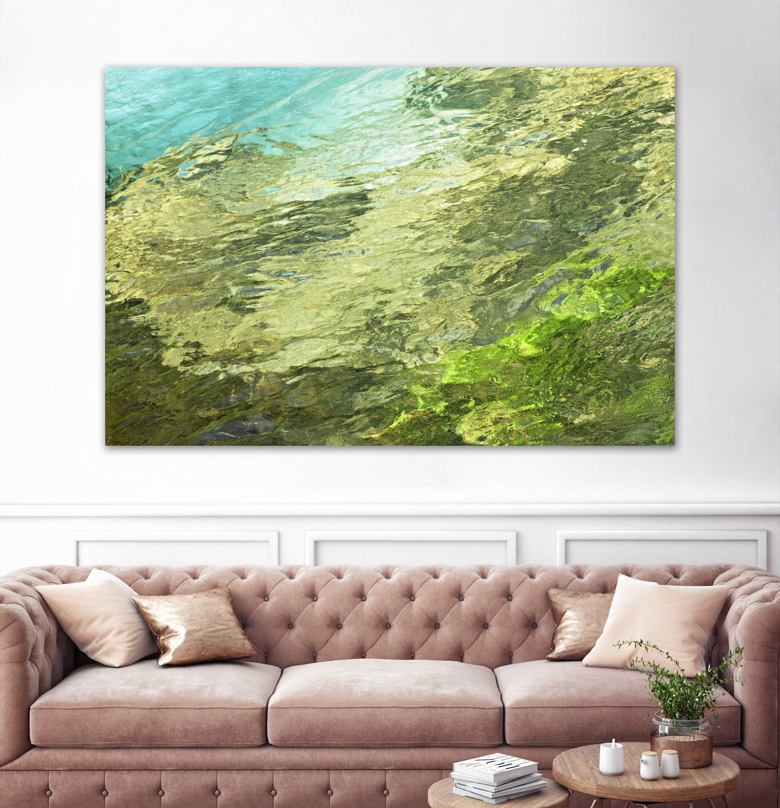 Fontaine Abstract III by Steven Crainford on GIANT ART - green abstract