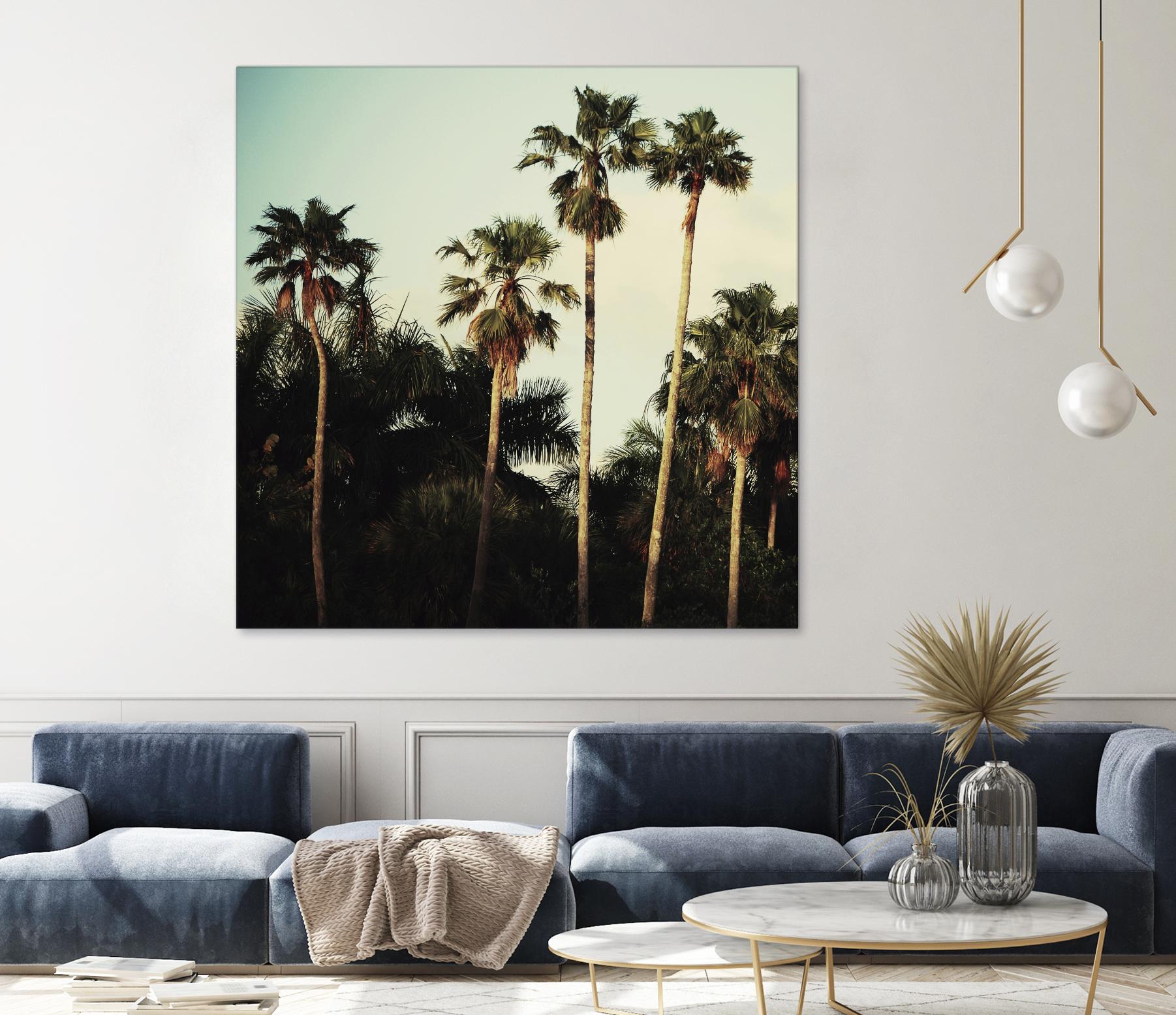 Beverly Hills I by Chelsea Victoria on GIANT ART - green botanical palm tree