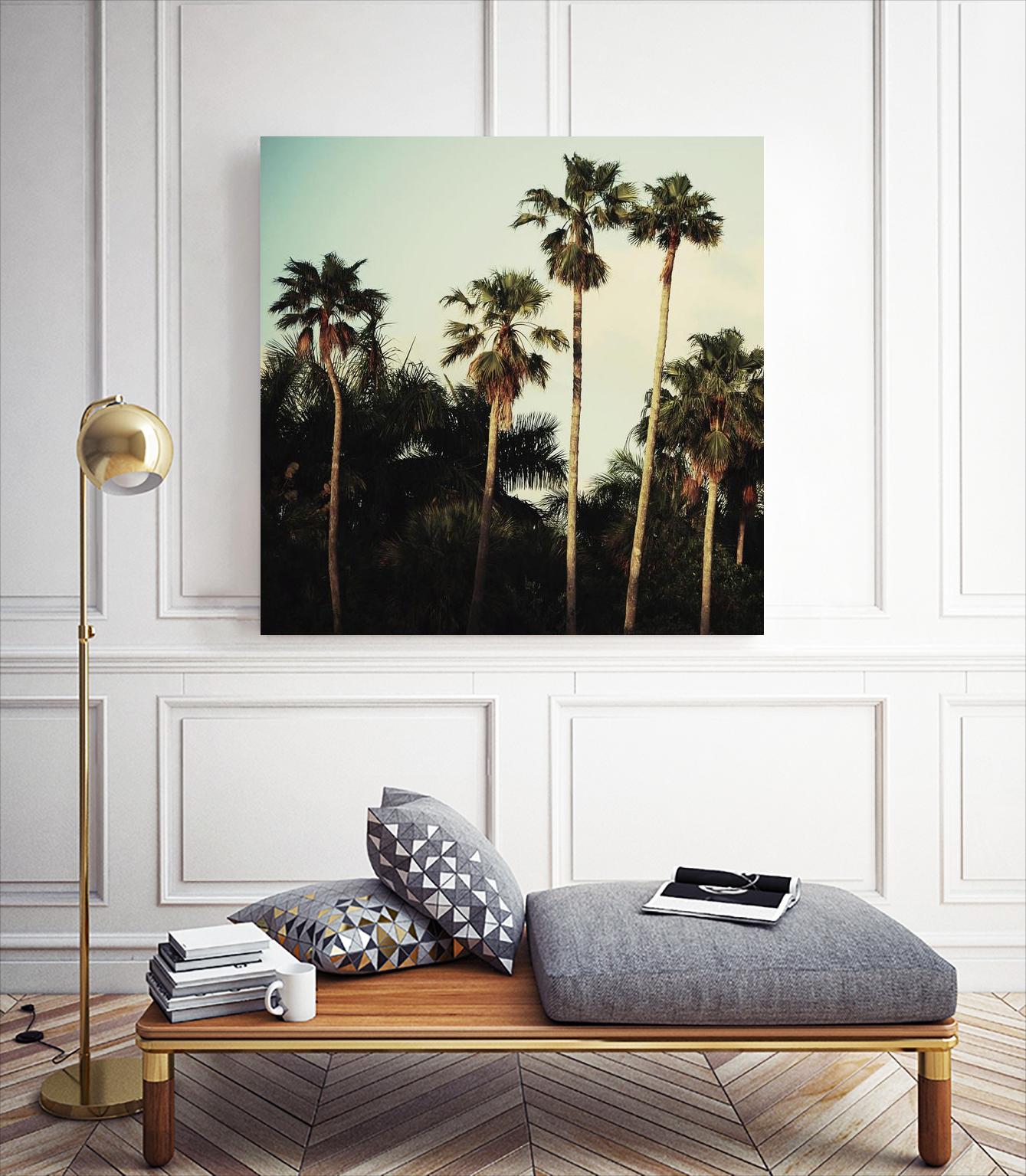 Beverly Hills I by Chelsea Victoria on GIANT ART - green botanical palm tree