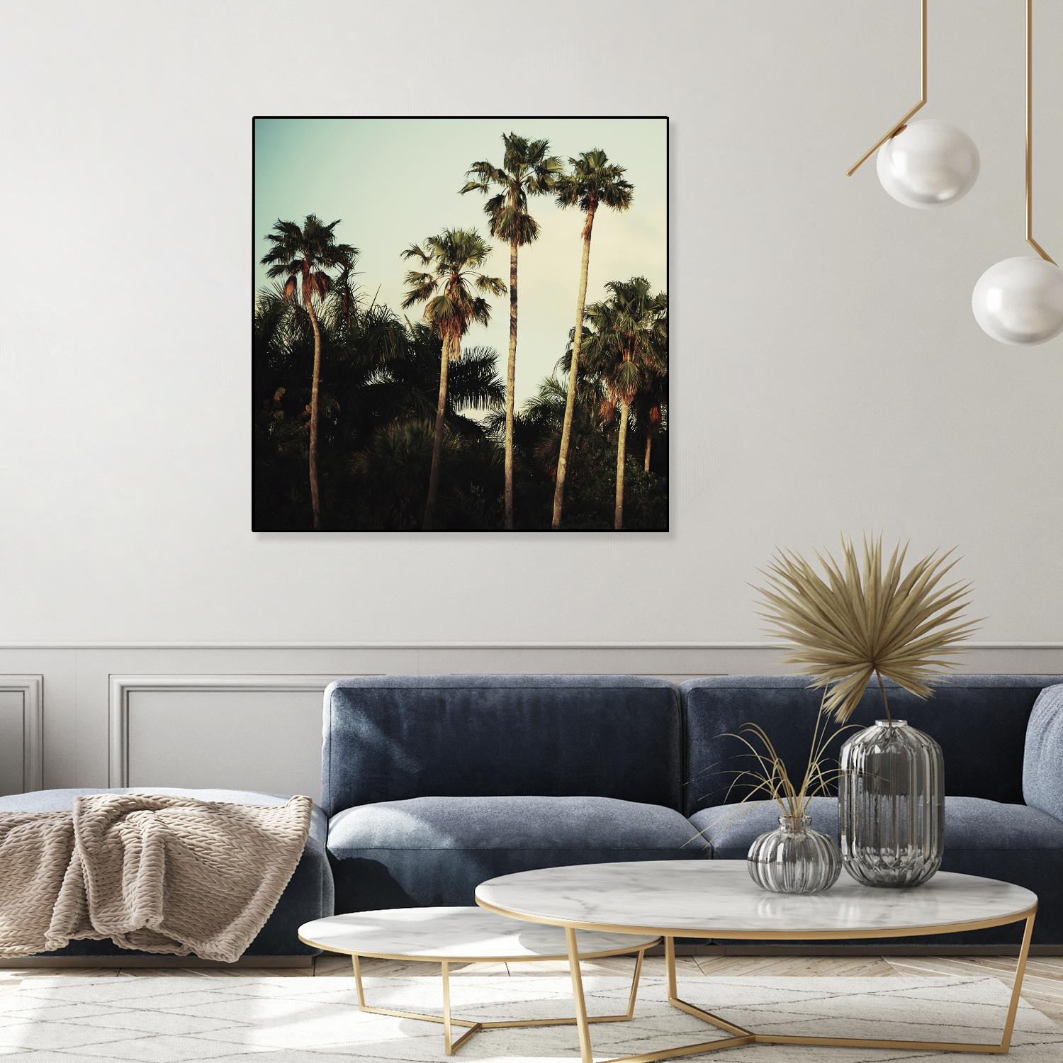 Beverly Hills I by Chelsea Victoria on GIANT ART - green botanical palm tree