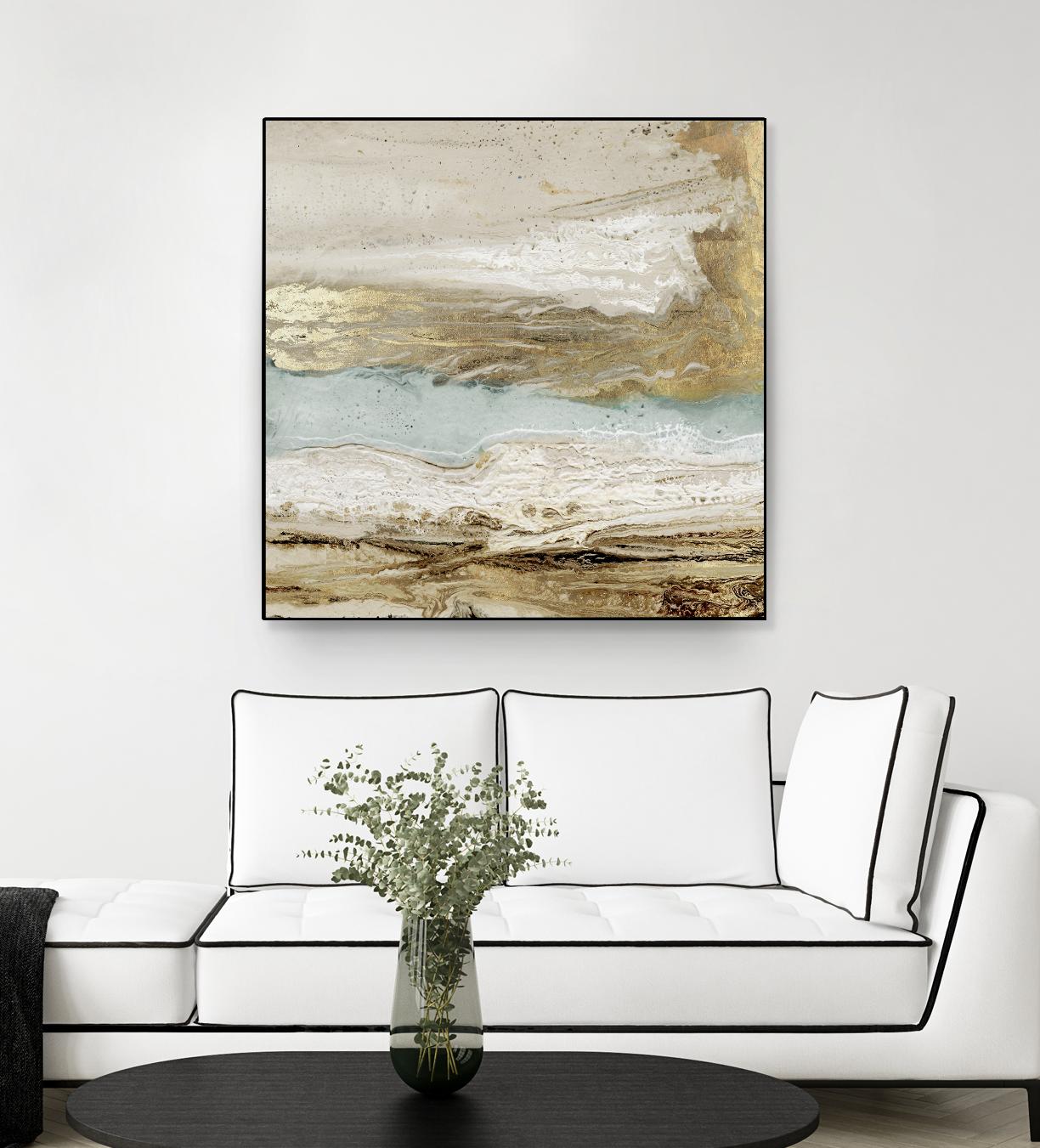 Playa Secreto II by Wendy Kroeker on GIANT ART - beige abstract