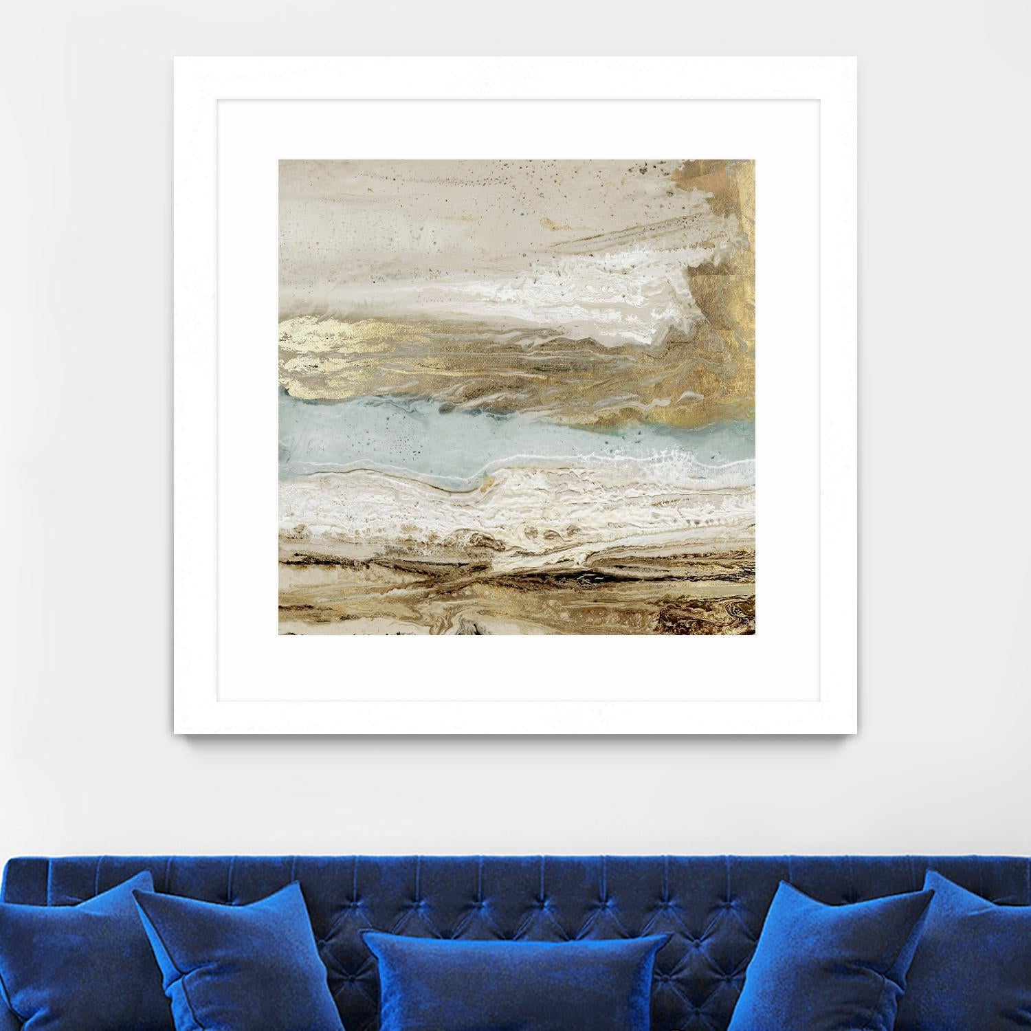 Playa Secreto II by Wendy Kroeker on GIANT ART - beige abstract