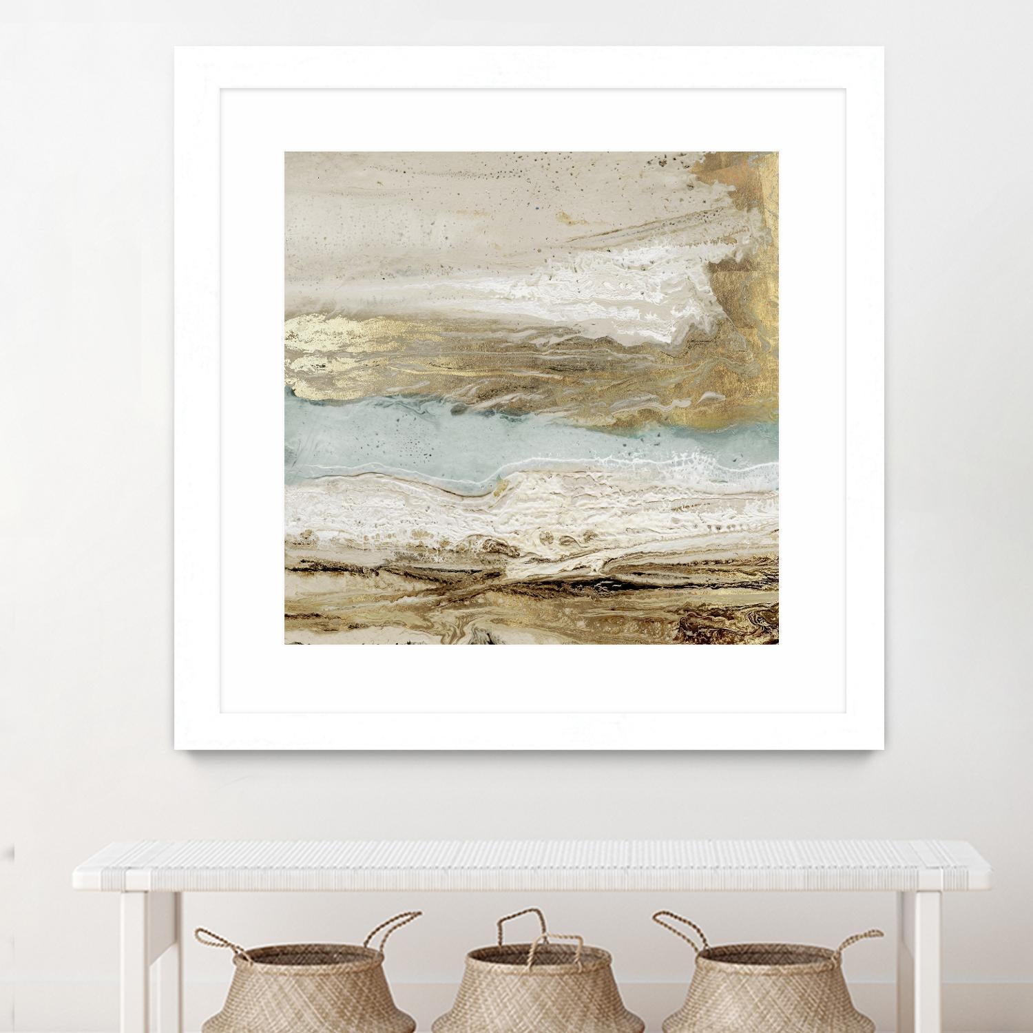 Playa Secreto II by Wendy Kroeker on GIANT ART - beige abstract