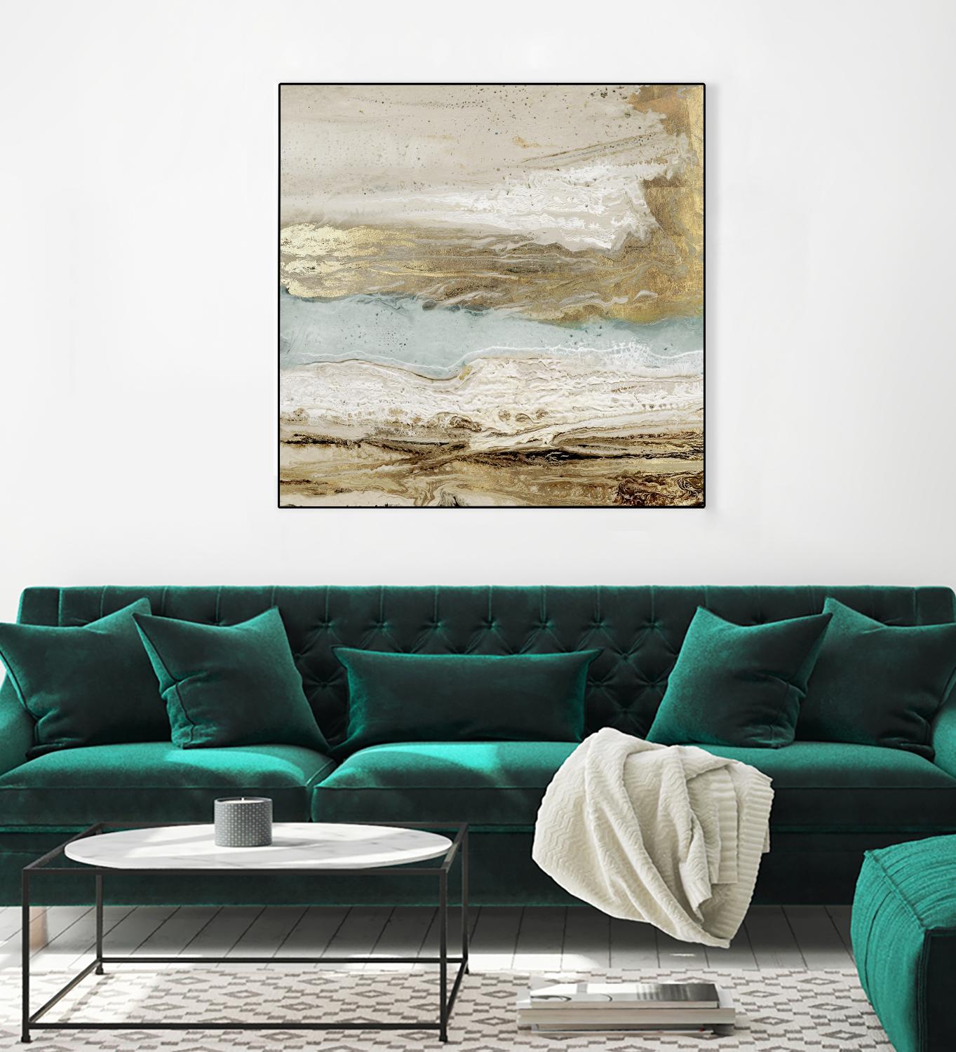 Playa Secreto II by Wendy Kroeker on GIANT ART - beige abstract