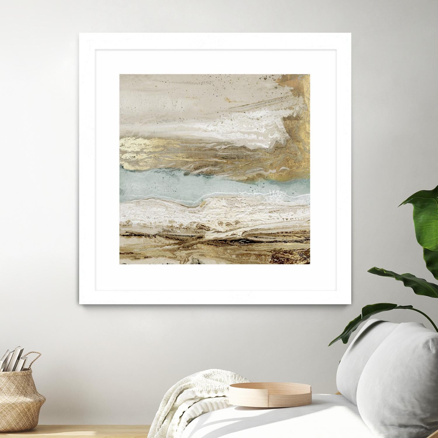 Playa Secreto II by Wendy Kroeker on GIANT ART - beige abstract