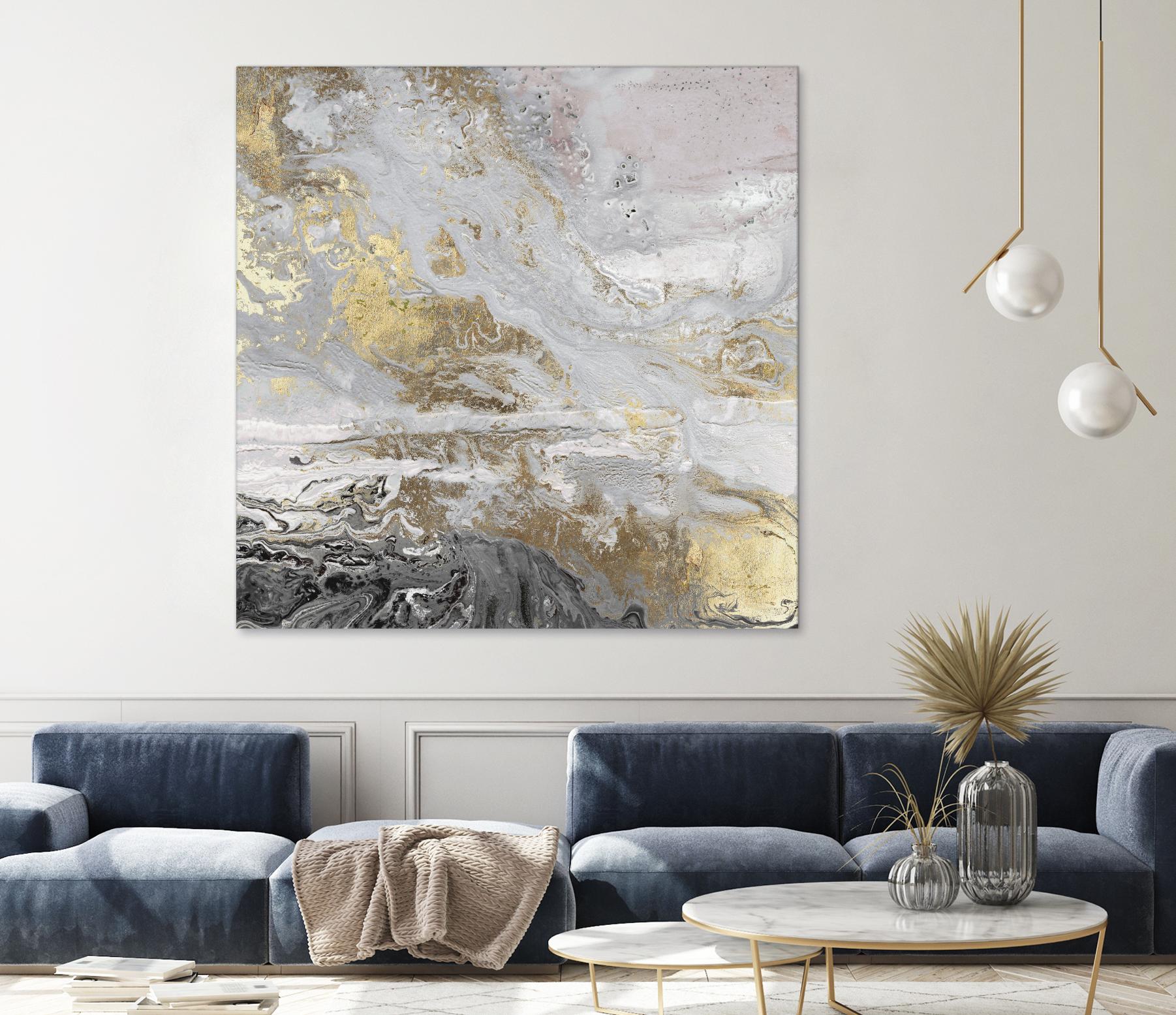 Playa Secreto III Lavender Version by Wendy Kroeker on GIANT ART - white abstract