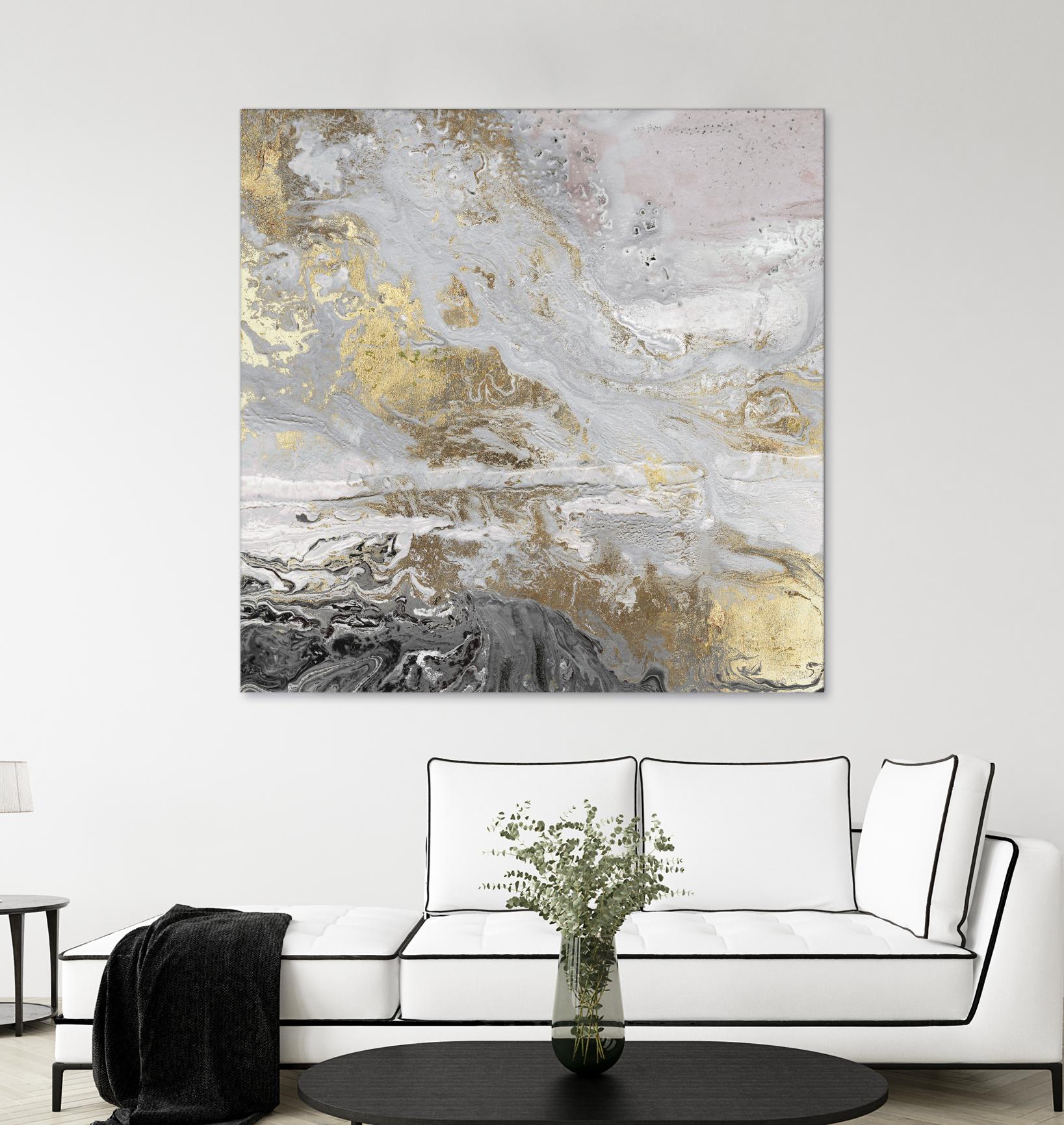 Playa Secreto III Lavender Version by Wendy Kroeker on GIANT ART - white abstract