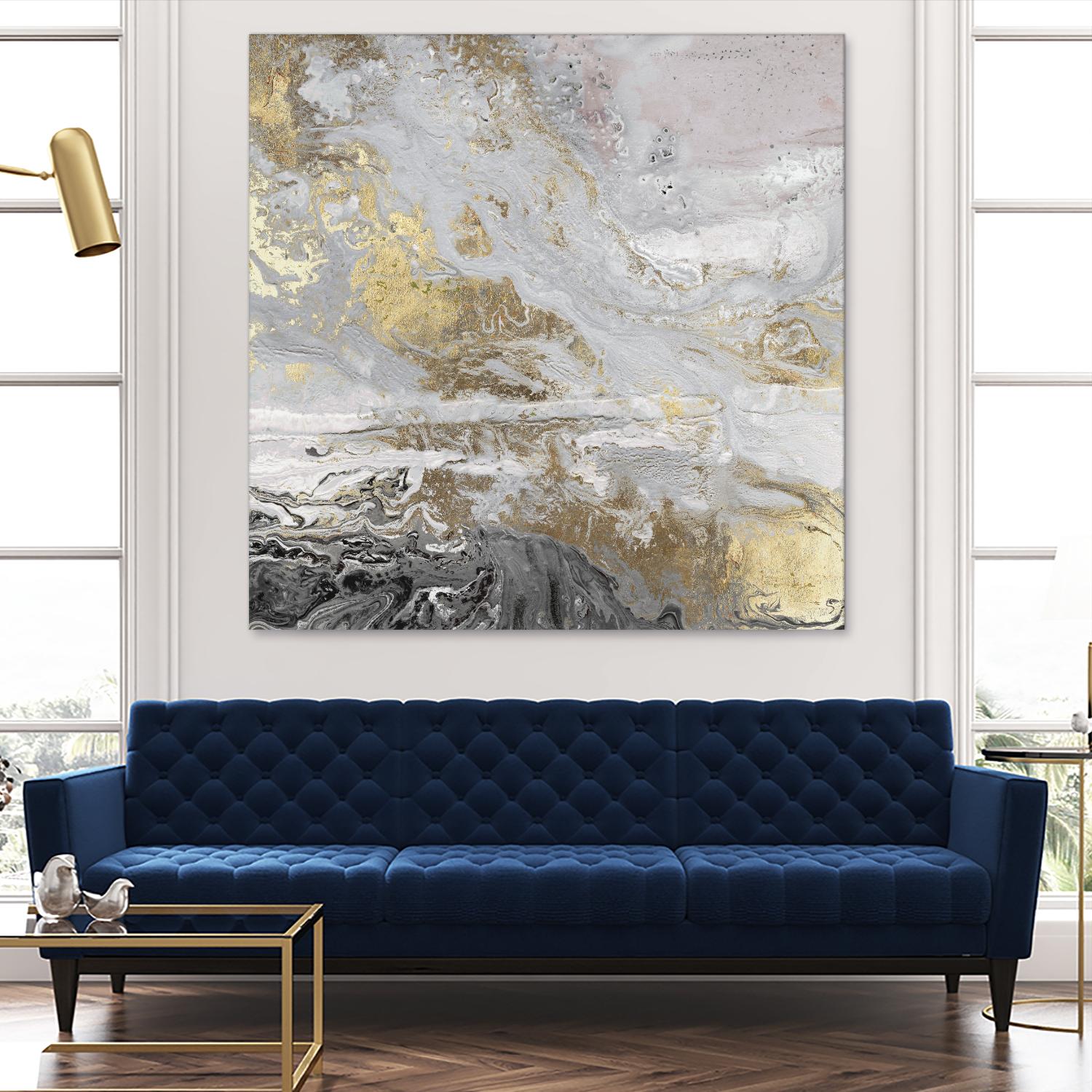 Playa Secreto III Lavender Version by Wendy Kroeker on GIANT ART - white abstract