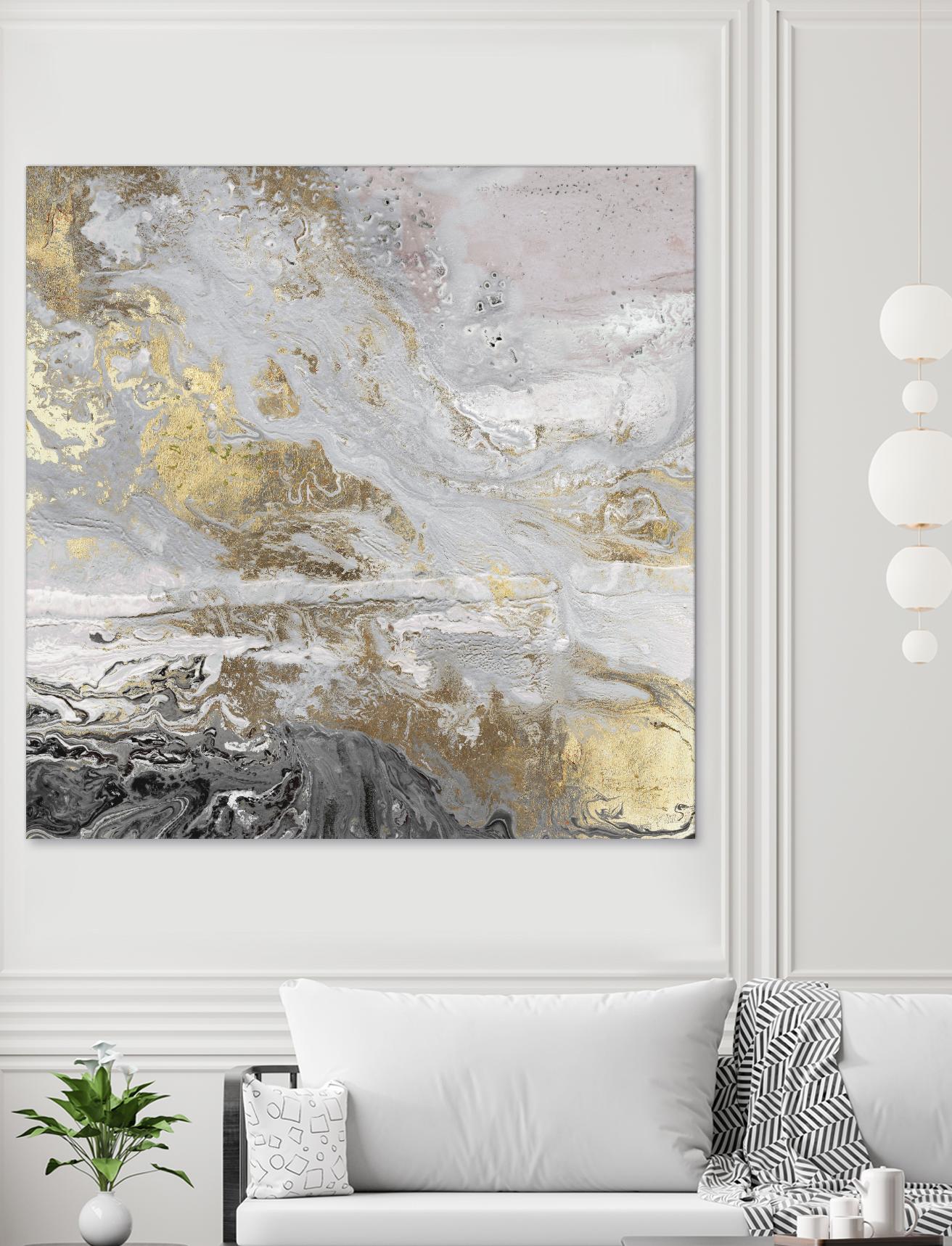 Playa Secreto III Lavender Version by Wendy Kroeker on GIANT ART - white abstract