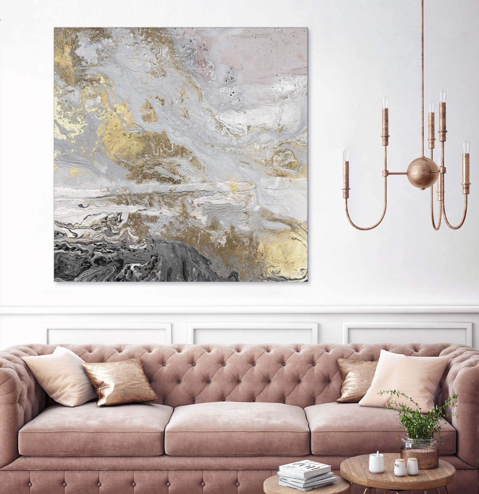 Playa Secreto III Lavender Version by Wendy Kroeker on GIANT ART - white abstract