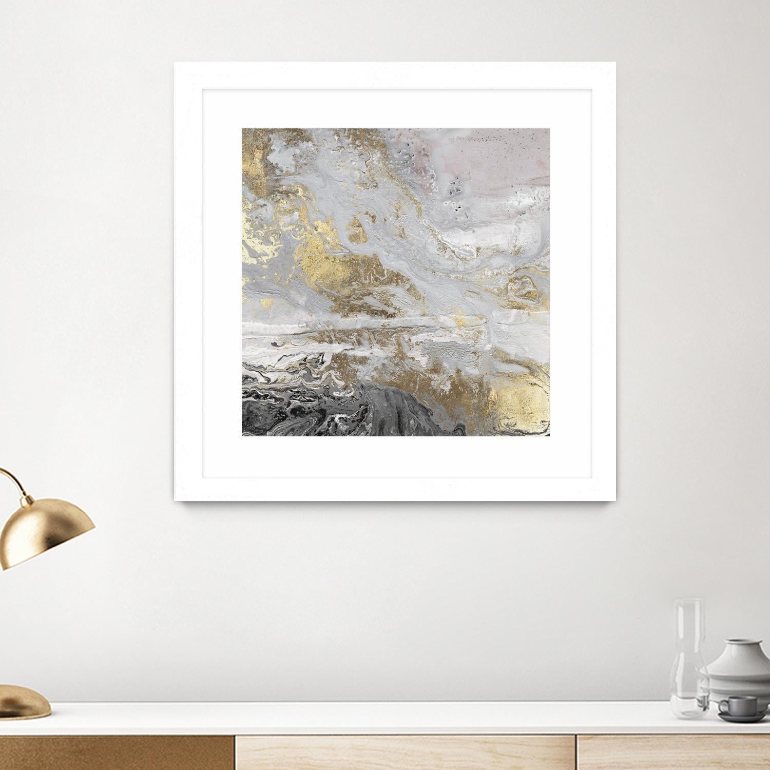 Playa Secreto III Lavender Version by Wendy Kroeker on GIANT ART - white abstract