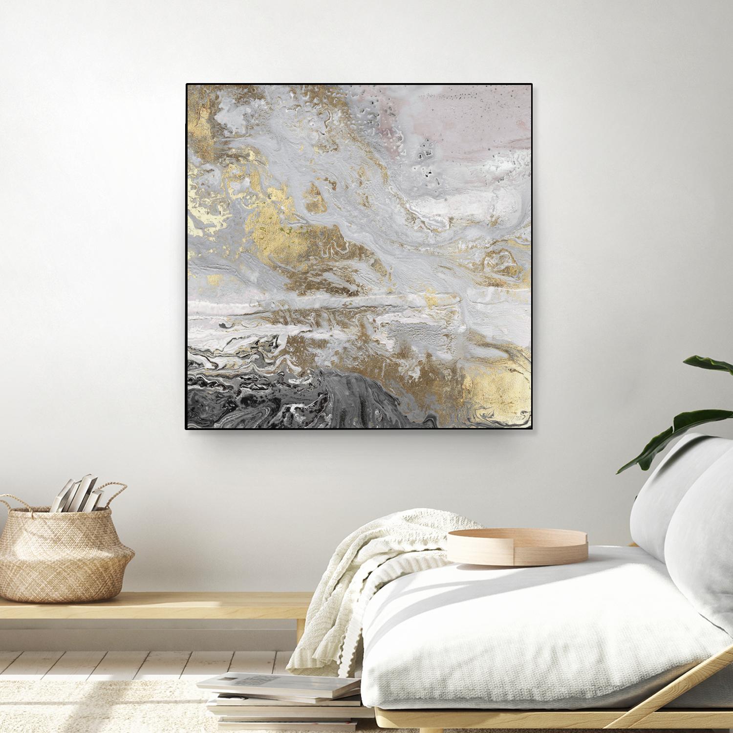 Playa Secreto III Lavender Version by Wendy Kroeker on GIANT ART - white abstract