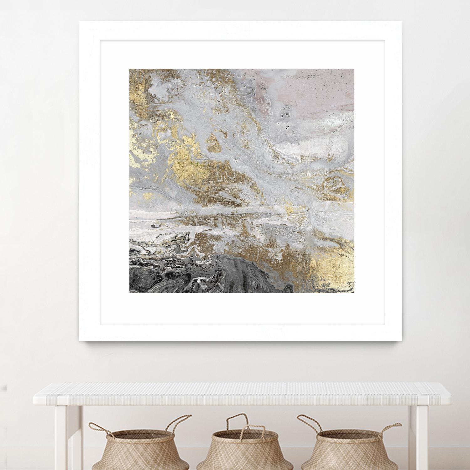 Playa Secreto III Lavender Version by Wendy Kroeker on GIANT ART - white abstract