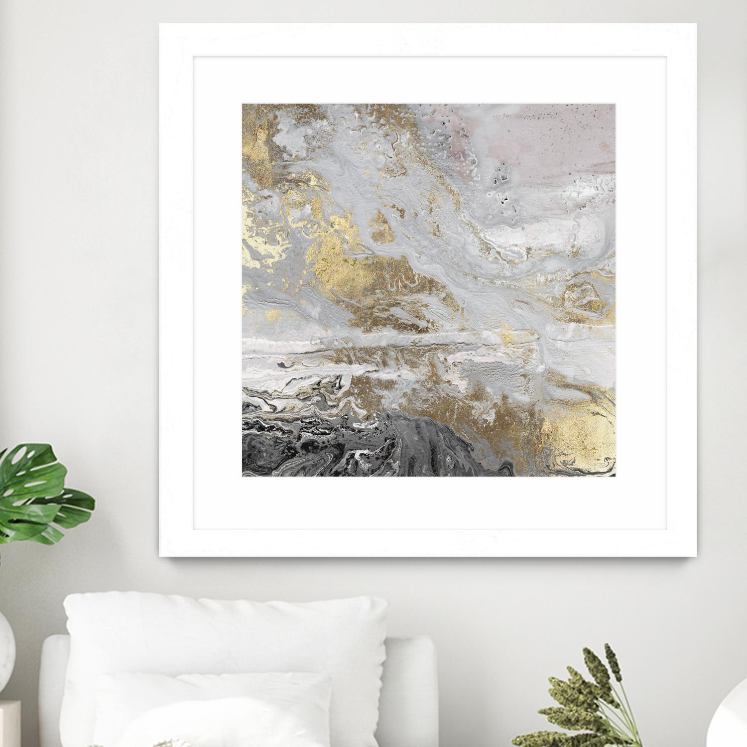 Playa Secreto III Lavender Version by Wendy Kroeker on GIANT ART - white abstract