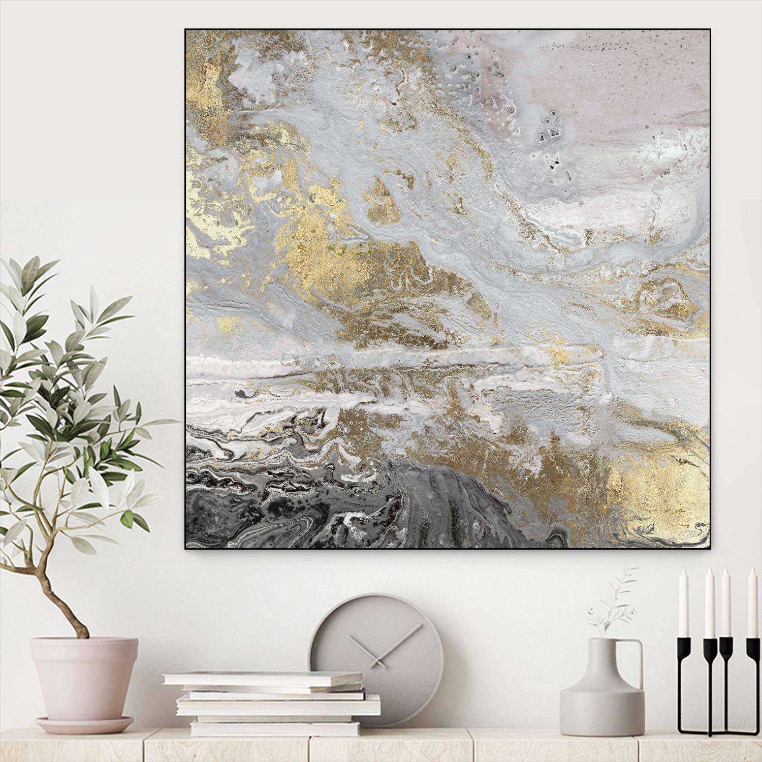 Playa Secreto III Lavender Version by Wendy Kroeker on GIANT ART - white abstract