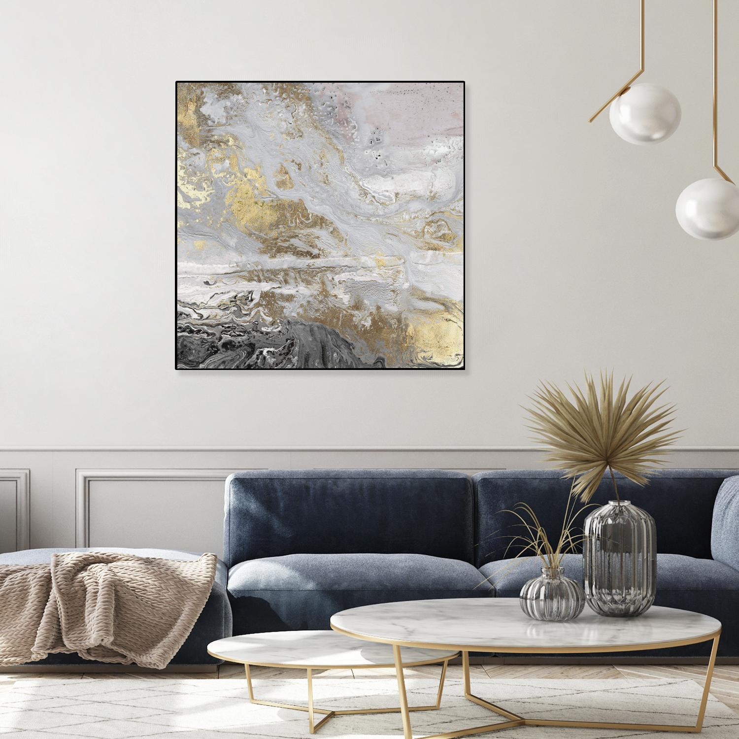 Playa Secreto III Lavender Version by Wendy Kroeker on GIANT ART - white abstract