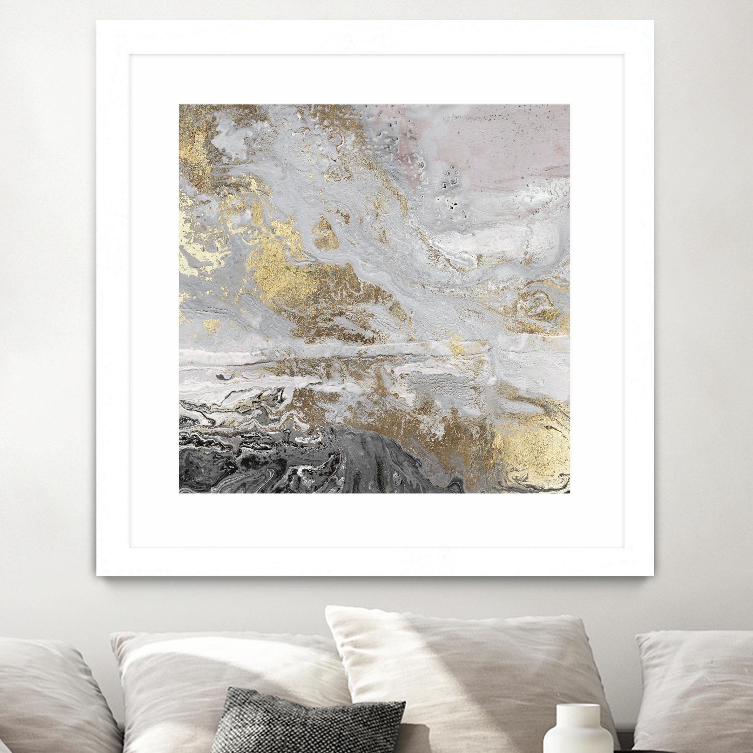 Playa Secreto III Lavender Version by Wendy Kroeker on GIANT ART - white abstract