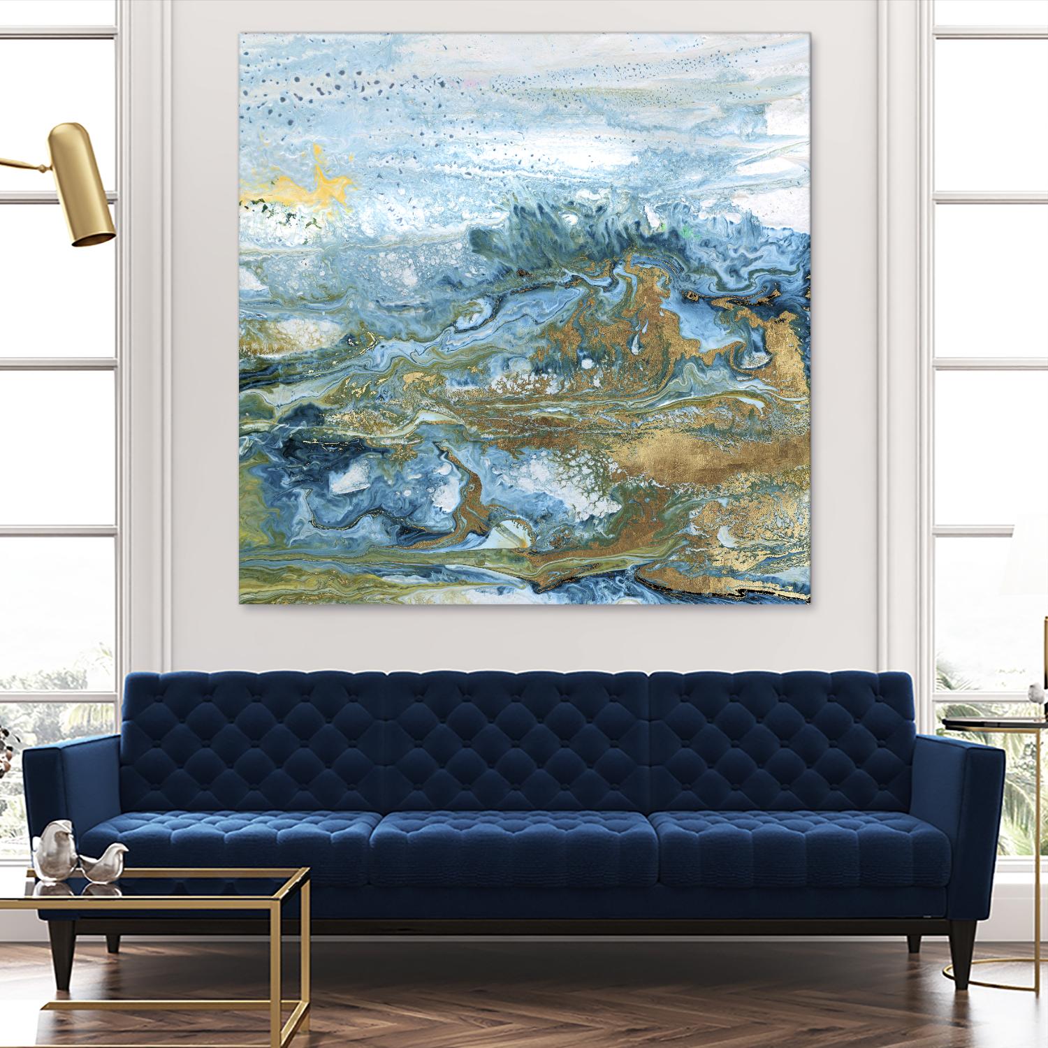 Geode II by Wendy Kroeker on GIANT ART - gold abstract