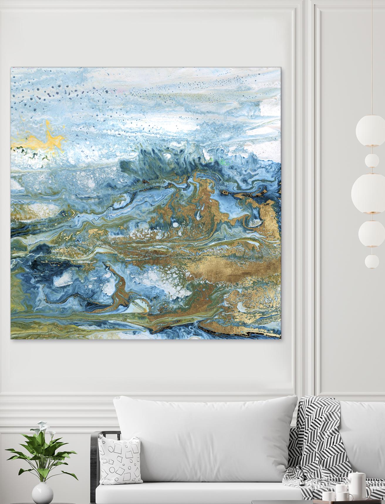 Geode II by Wendy Kroeker on GIANT ART - gold abstract
