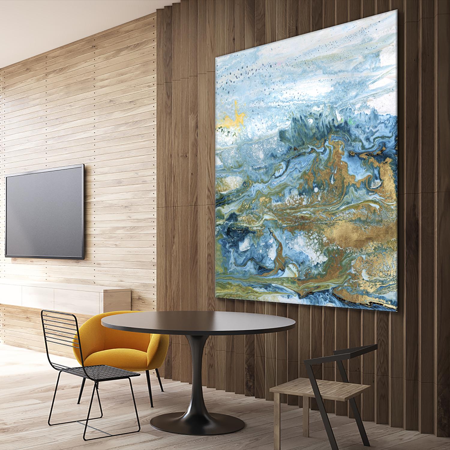 Geode II by Wendy Kroeker on GIANT ART - gold abstract