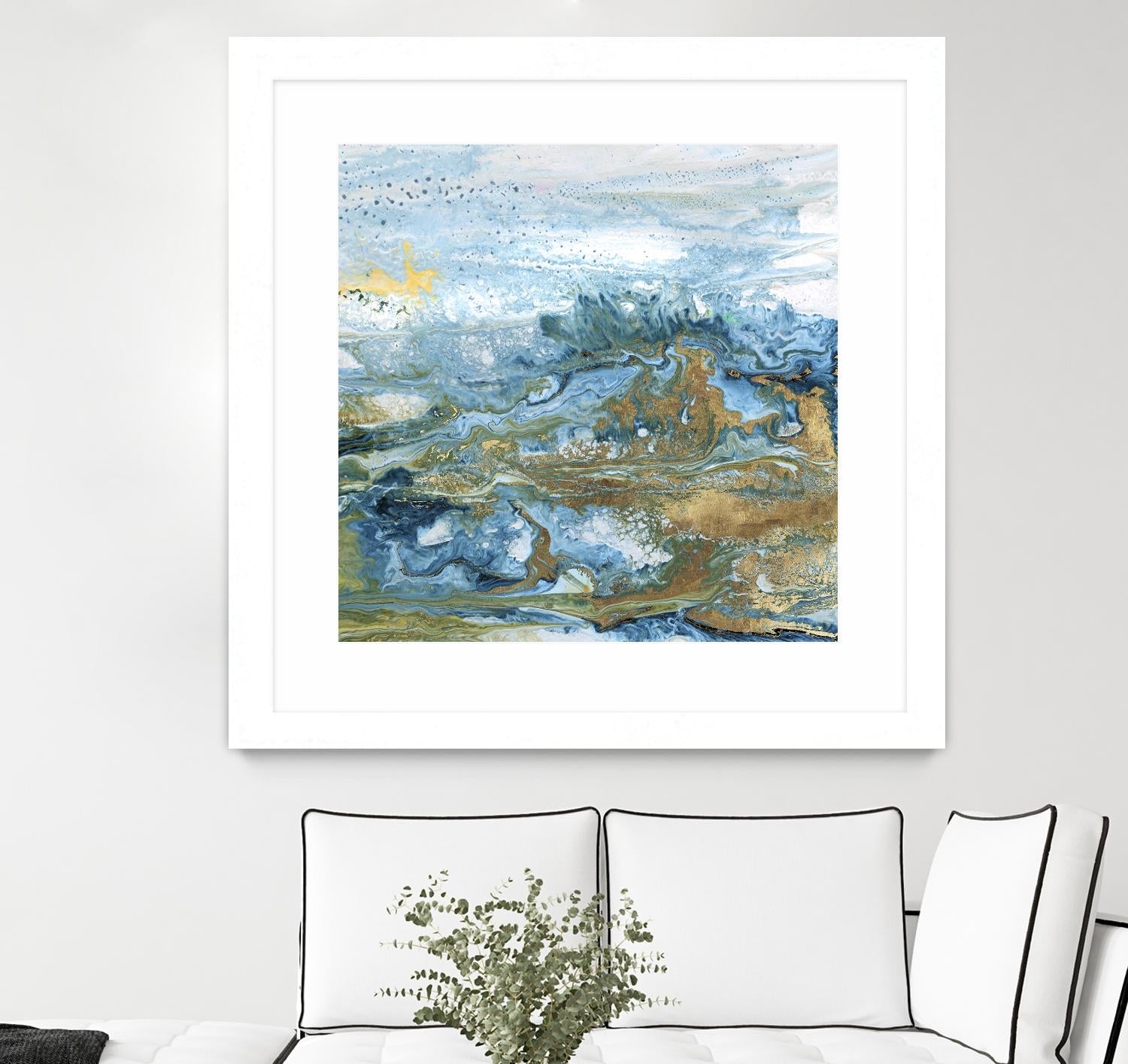 Geode II by Wendy Kroeker on GIANT ART - gold abstract