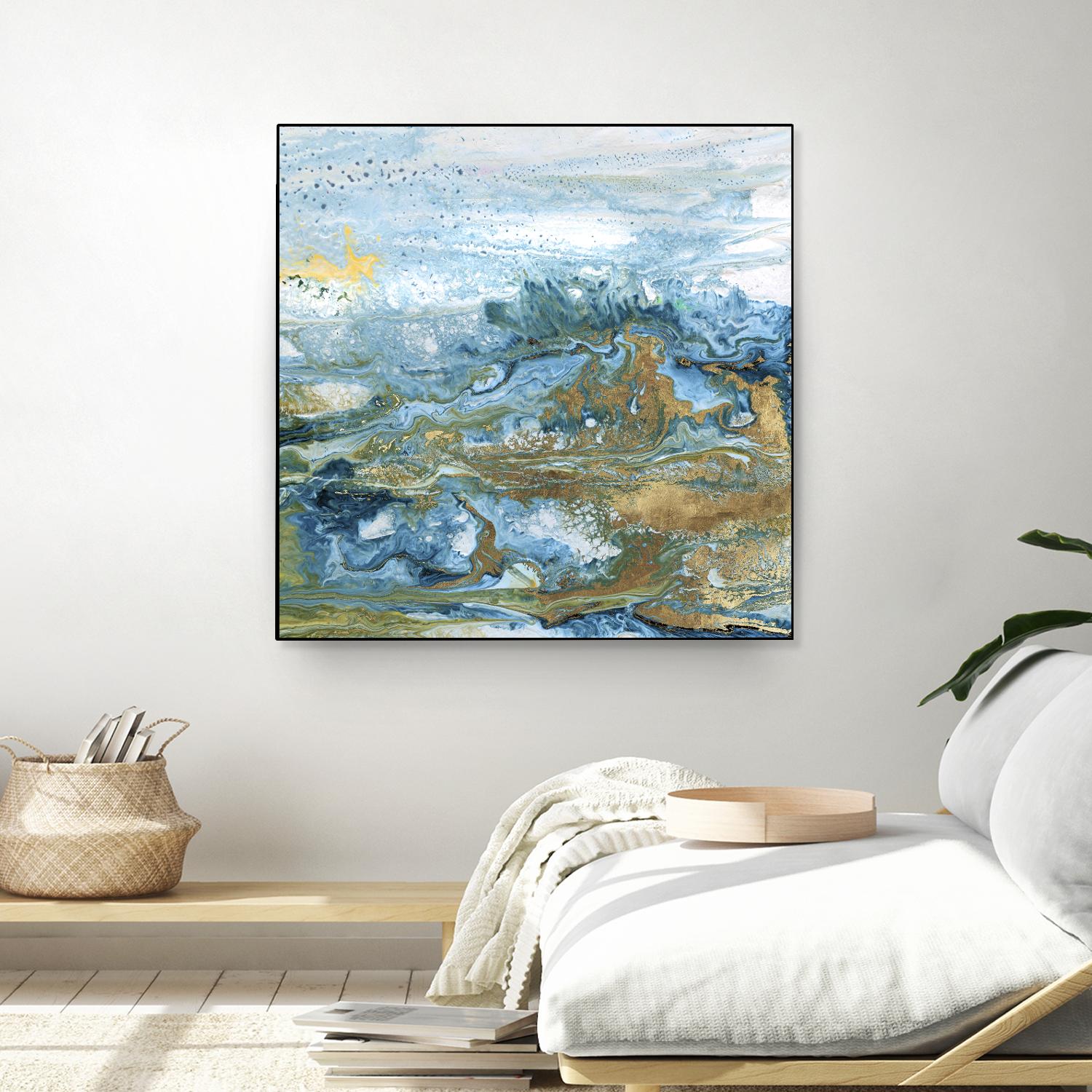 Geode II by Wendy Kroeker on GIANT ART - gold abstract