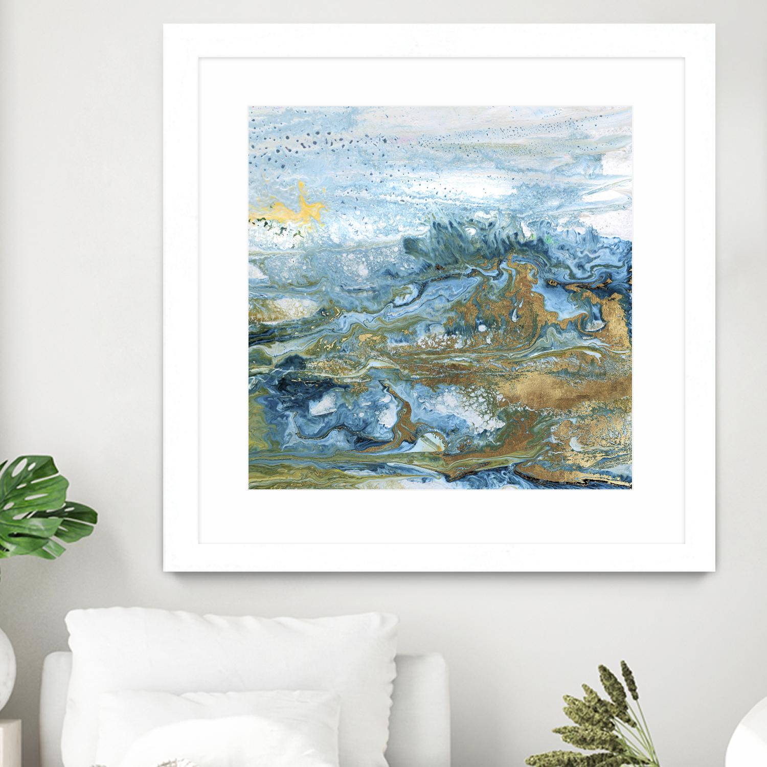 Geode II by Wendy Kroeker on GIANT ART - gold abstract