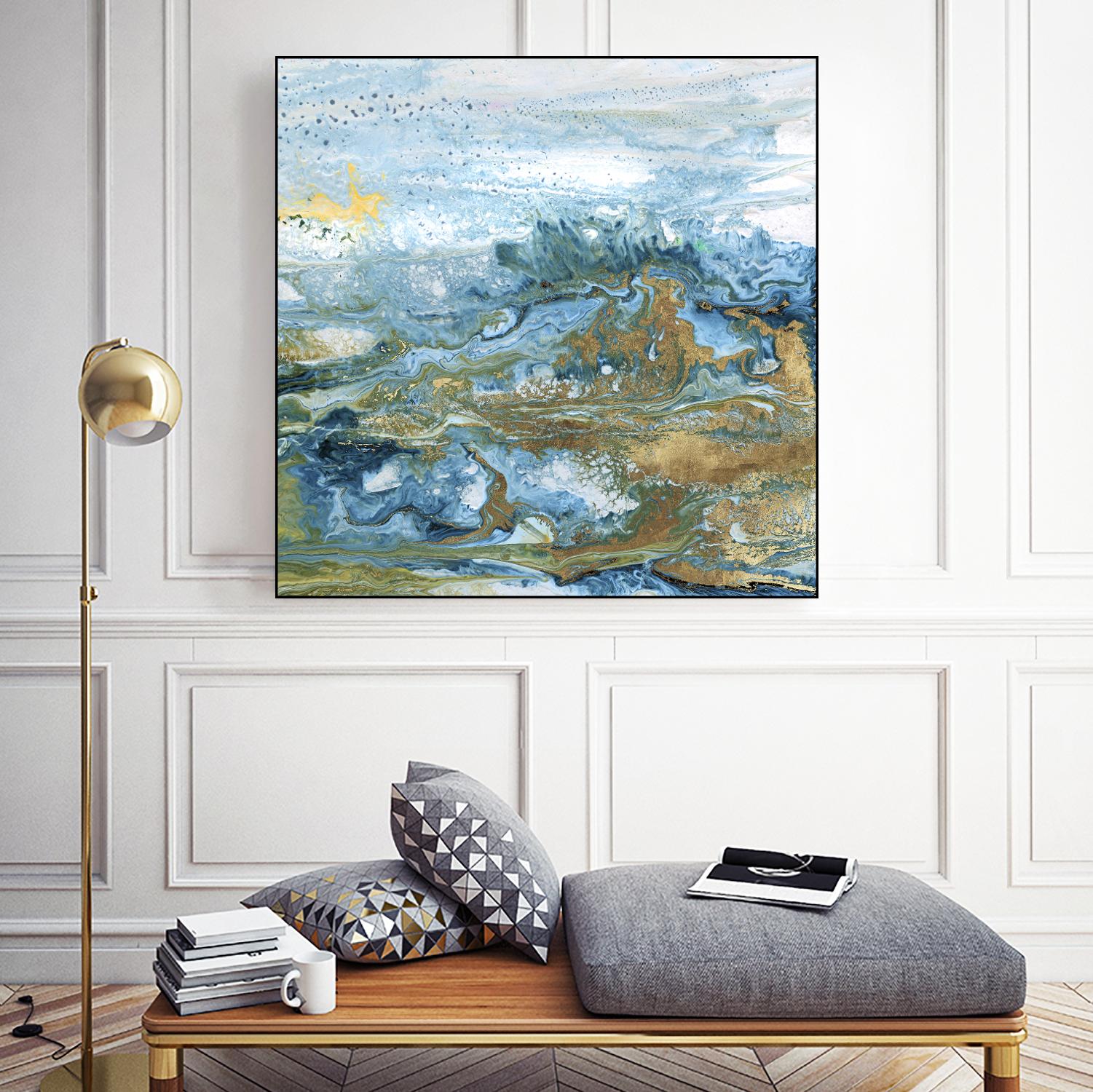 Geode II by Wendy Kroeker on GIANT ART - gold abstract