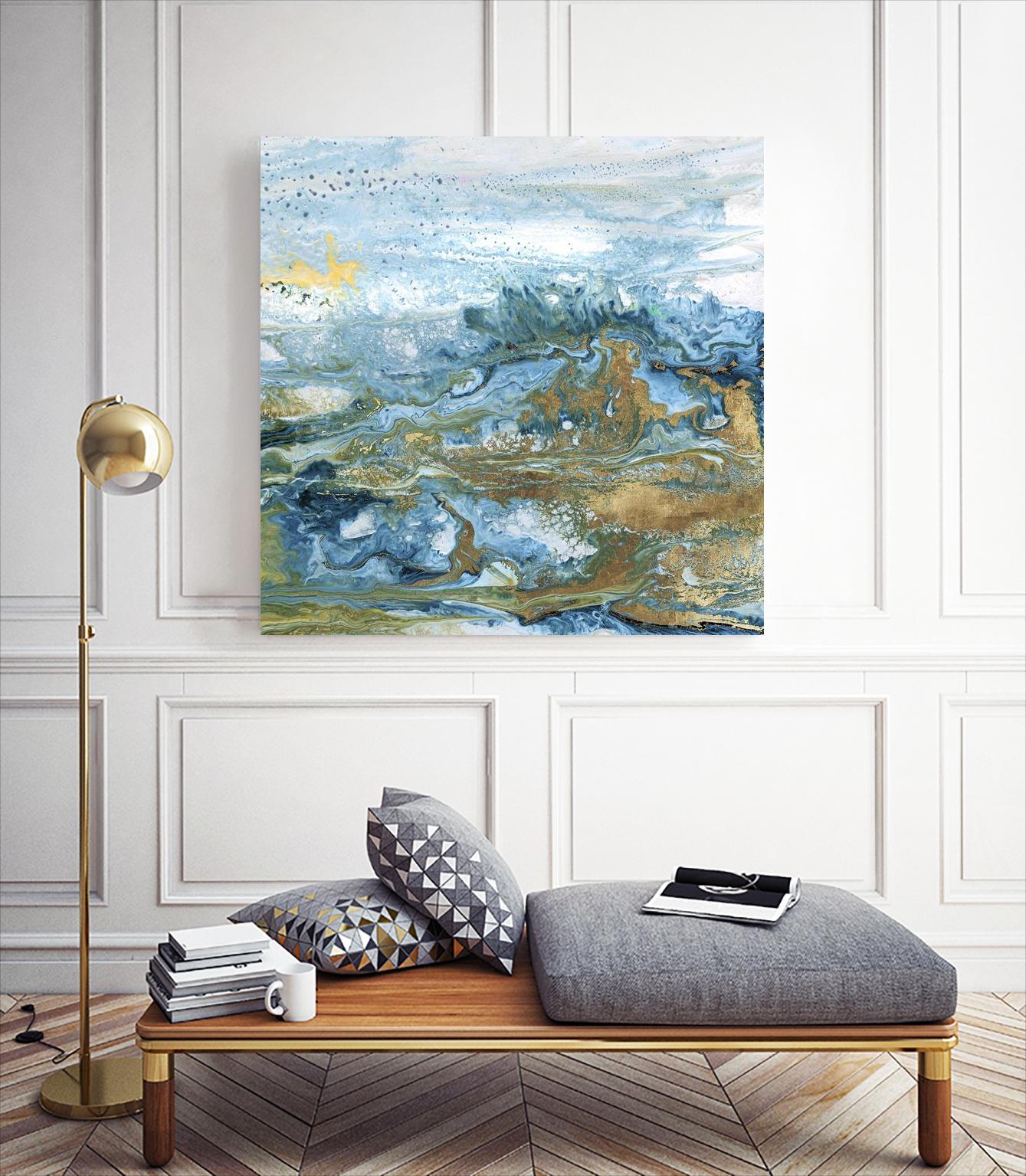 Geode II by Wendy Kroeker on GIANT ART - gold abstract