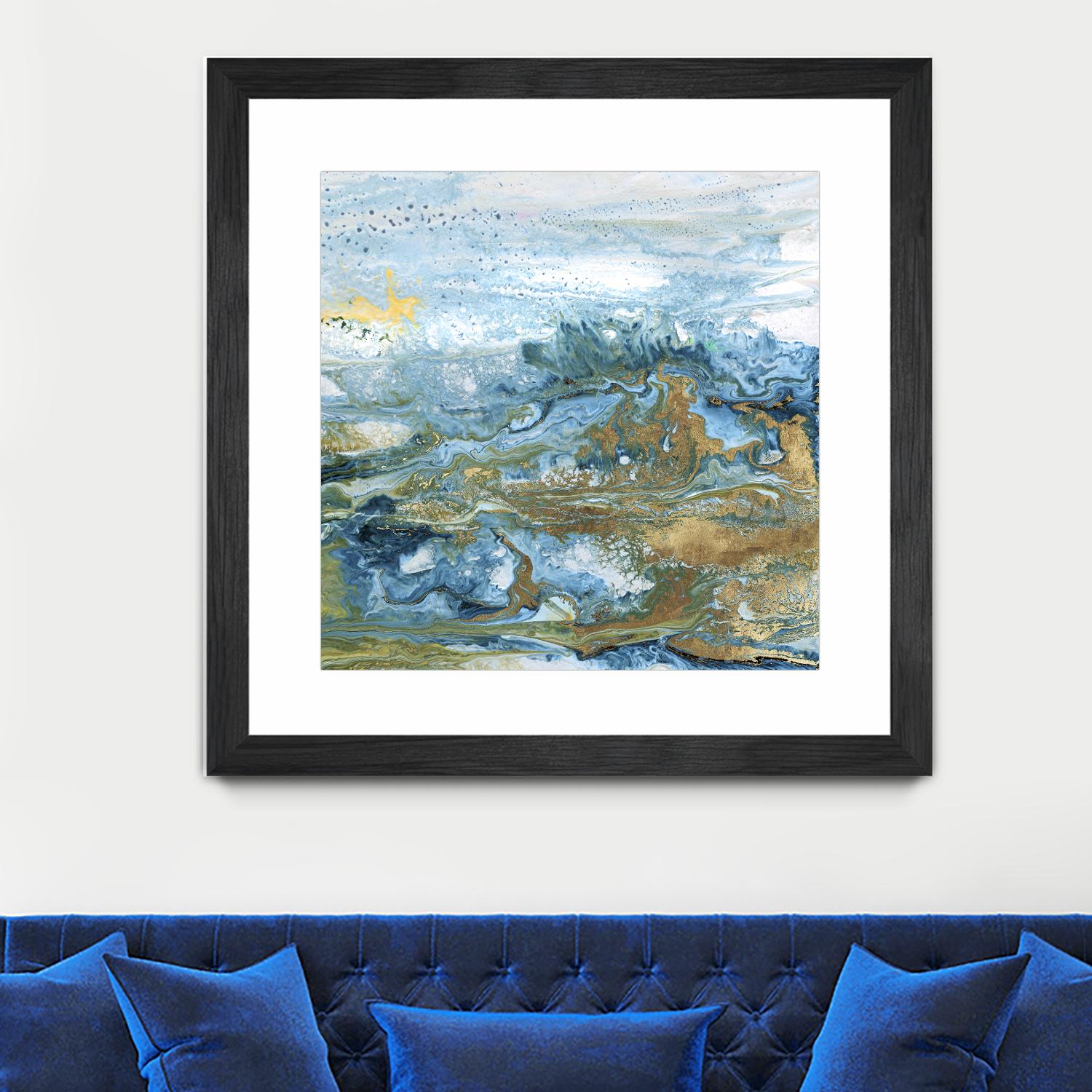 Geode II by Wendy Kroeker on GIANT ART - gold abstract