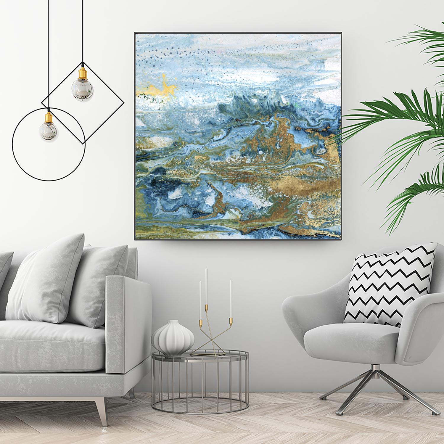 Geode II by Wendy Kroeker on GIANT ART - gold abstract