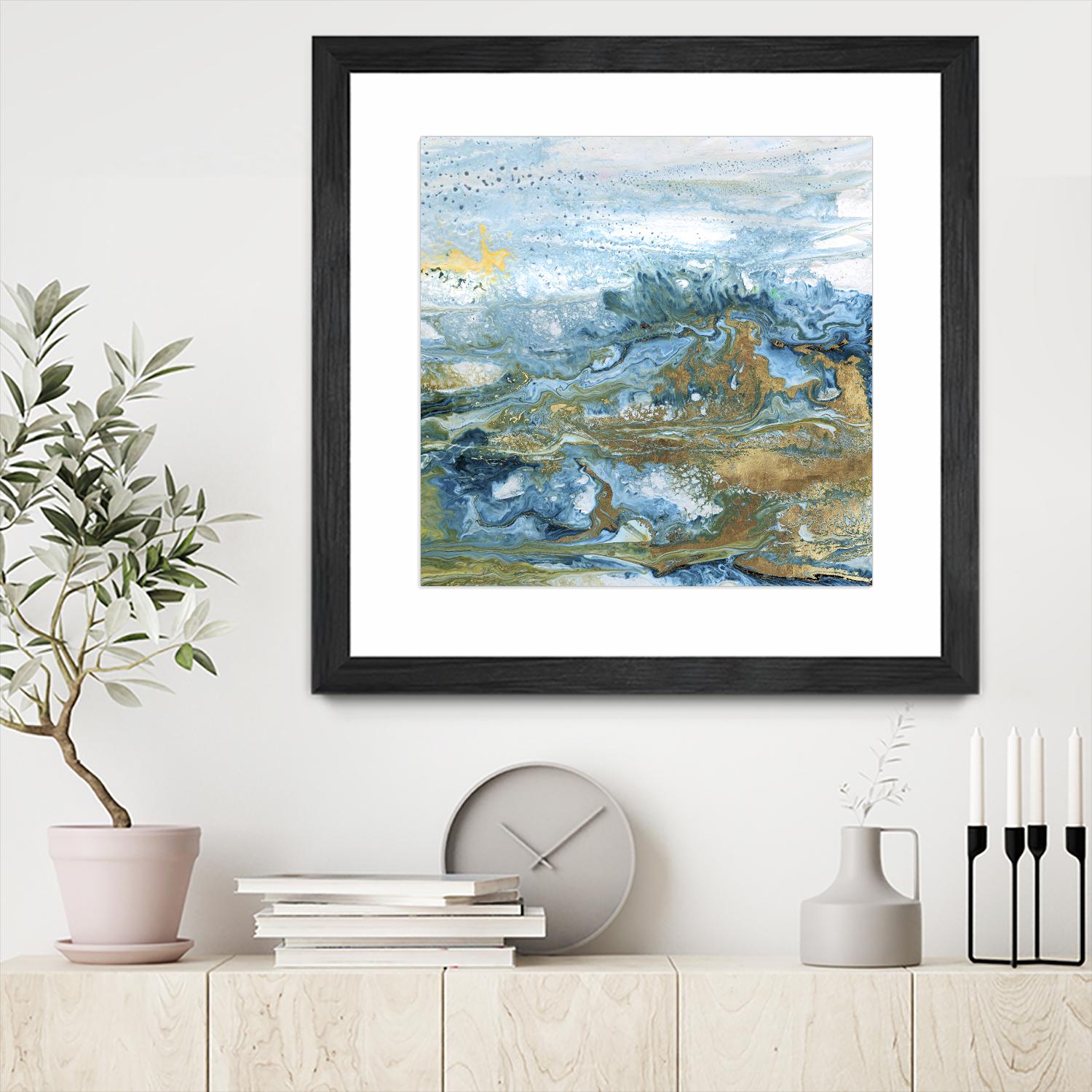 Geode II by Wendy Kroeker on GIANT ART - gold abstract