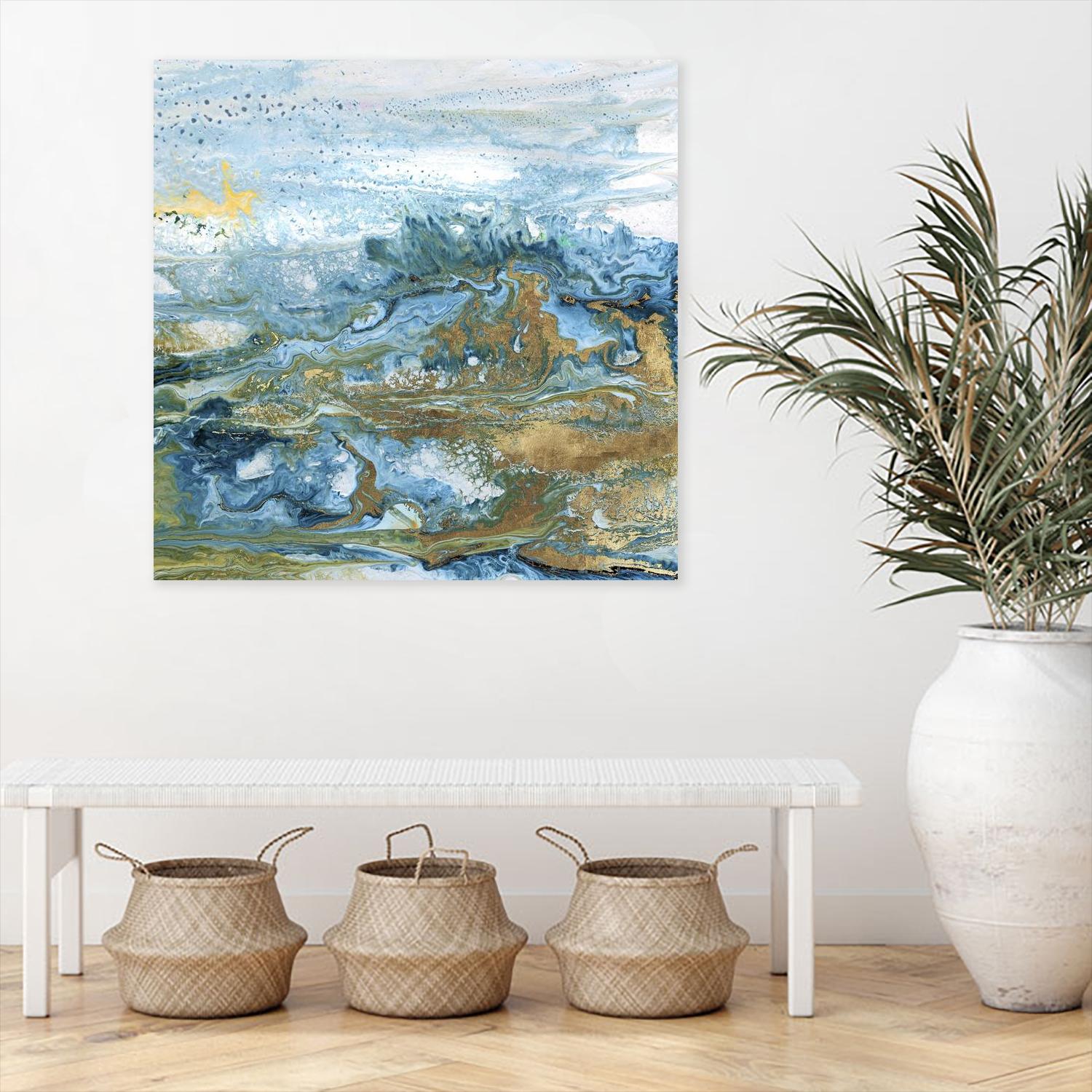 Geode II by Wendy Kroeker on GIANT ART - gold abstract