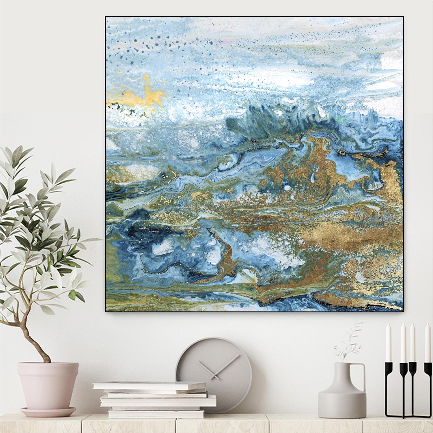 Geode II by Wendy Kroeker on GIANT ART - gold abstract